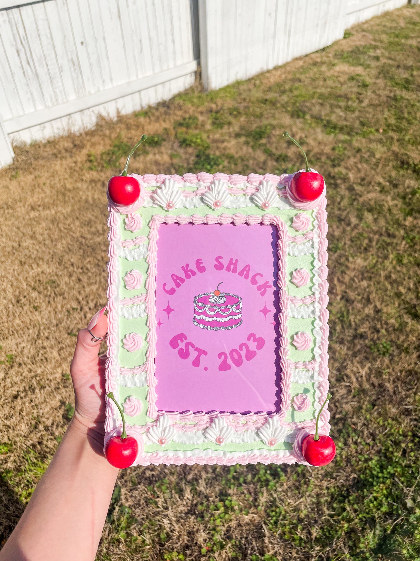 Vintage Cake Picture Frame