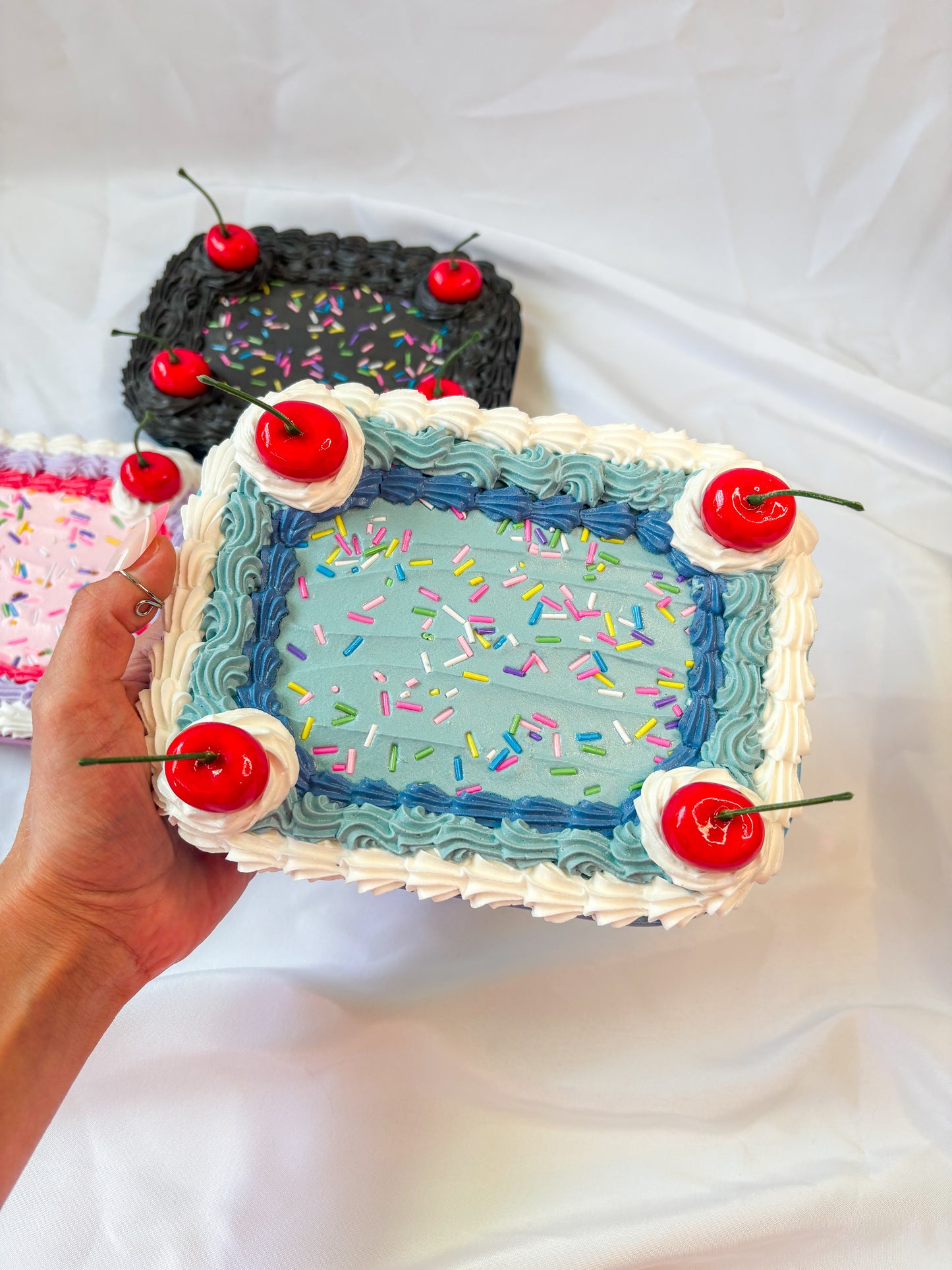 Fake Cake Rolling Tray with a Magnetic Lid
