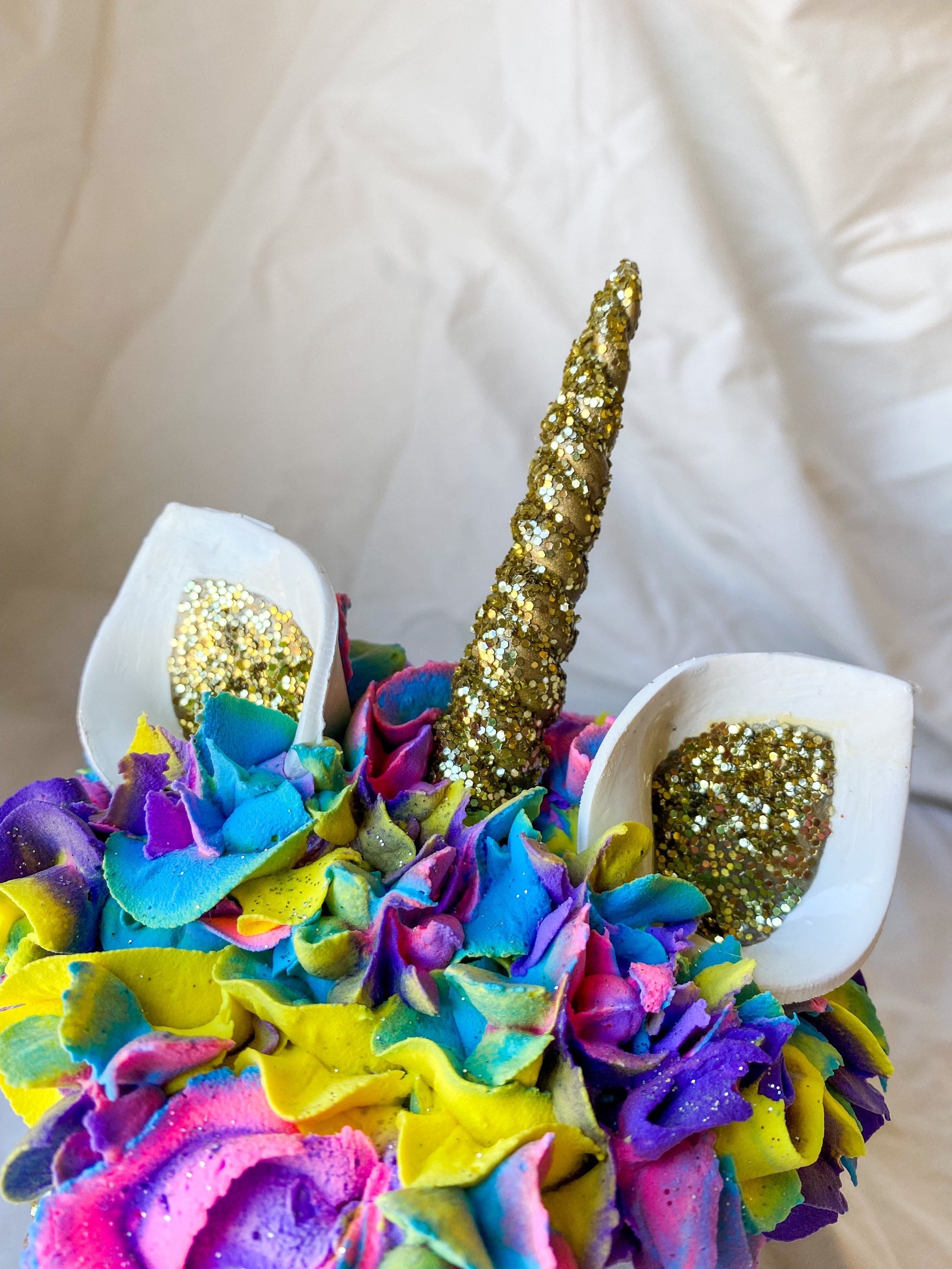 Rainbow Unicorn Fake Cake Box