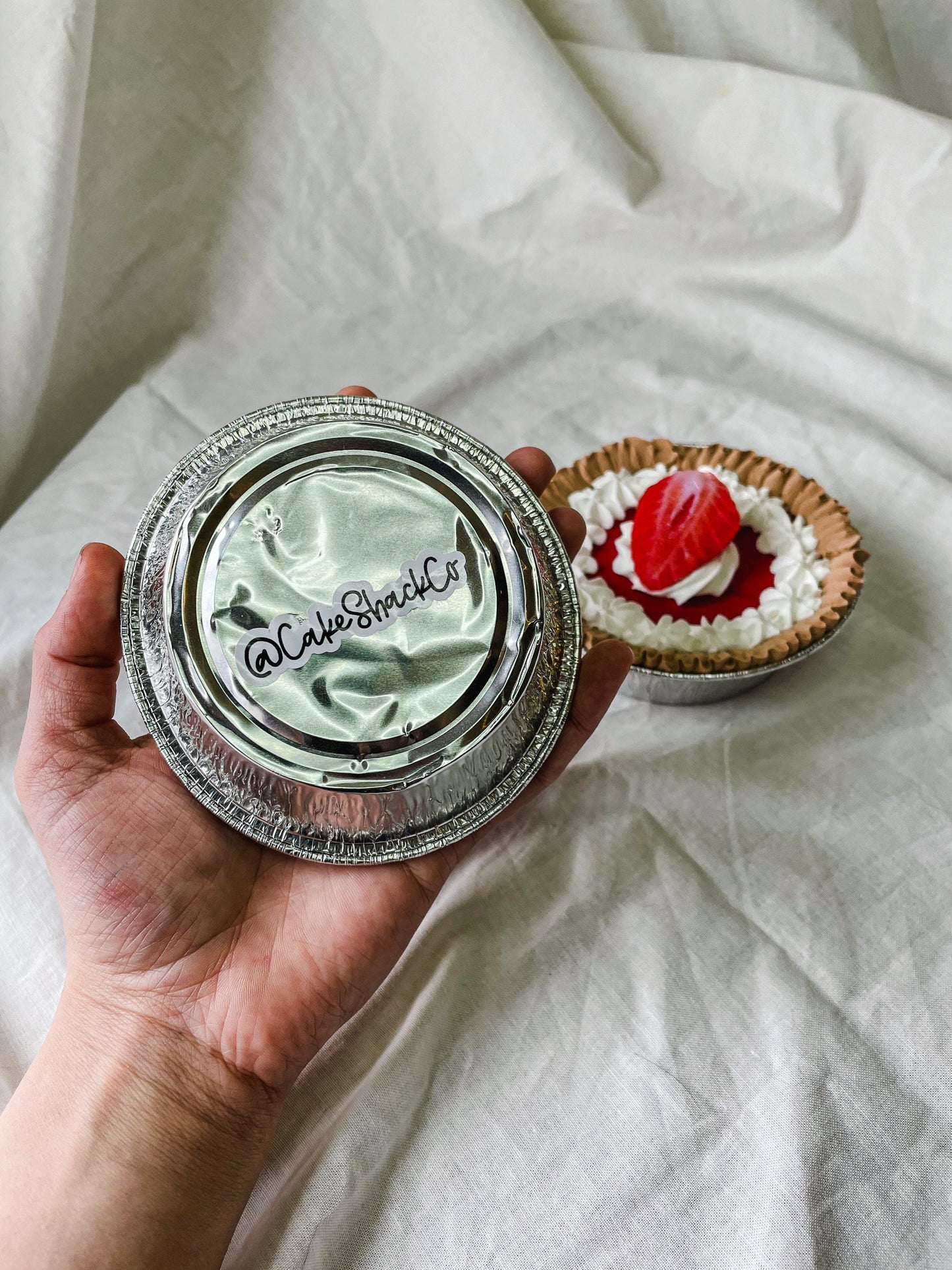 Customizable Fake 4inch Mini Pies - Cherry, Blueberry, Lemon, Strawberry, Pumpkin, Banana, Key Lime and Chocolate