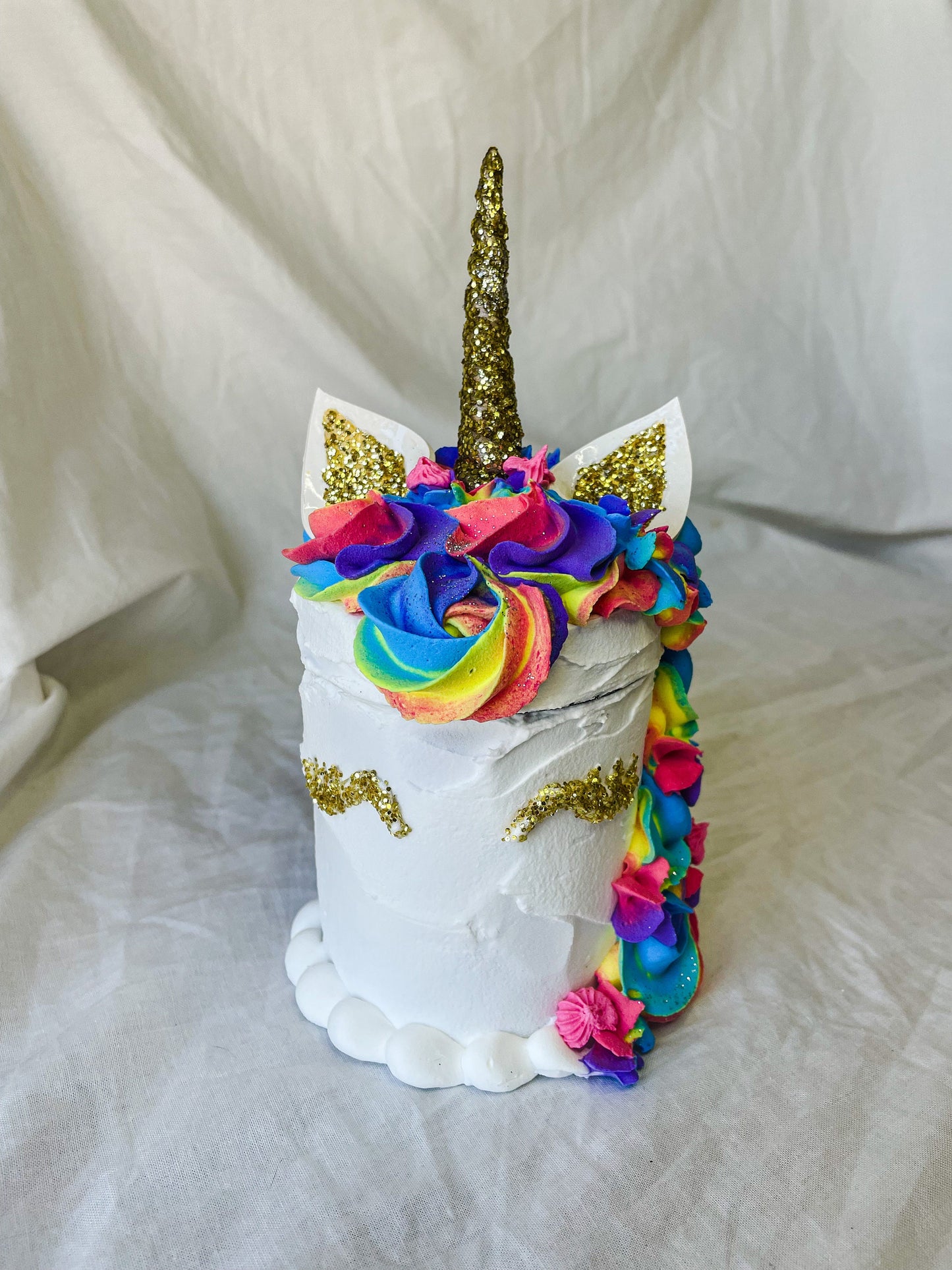 Rainbow Unicorn Fake Cake Box