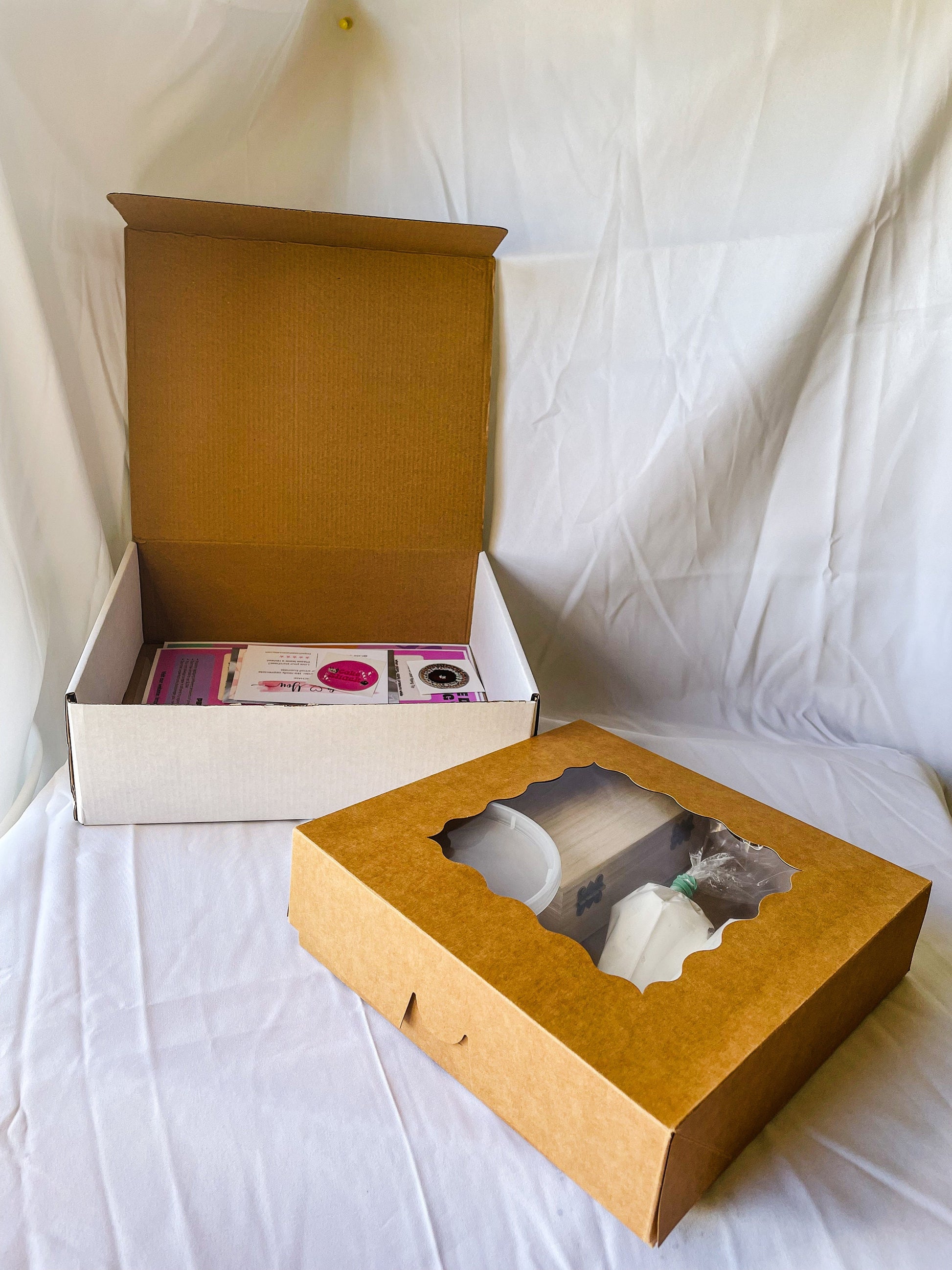 Customizable DIY Fake Cake Box Decorating Kit