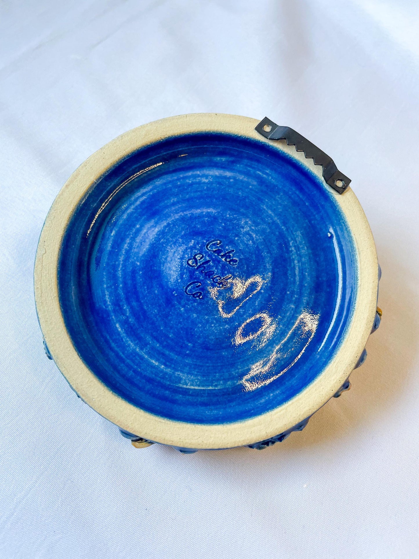 Ceramic Blueberry Pie Wall Hanging