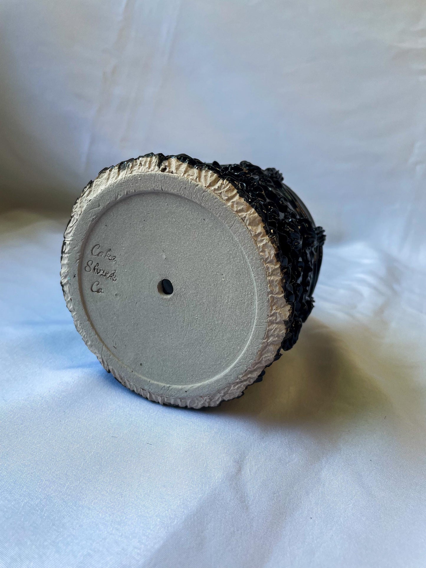 Gothic Black Ceramic Cake Planter