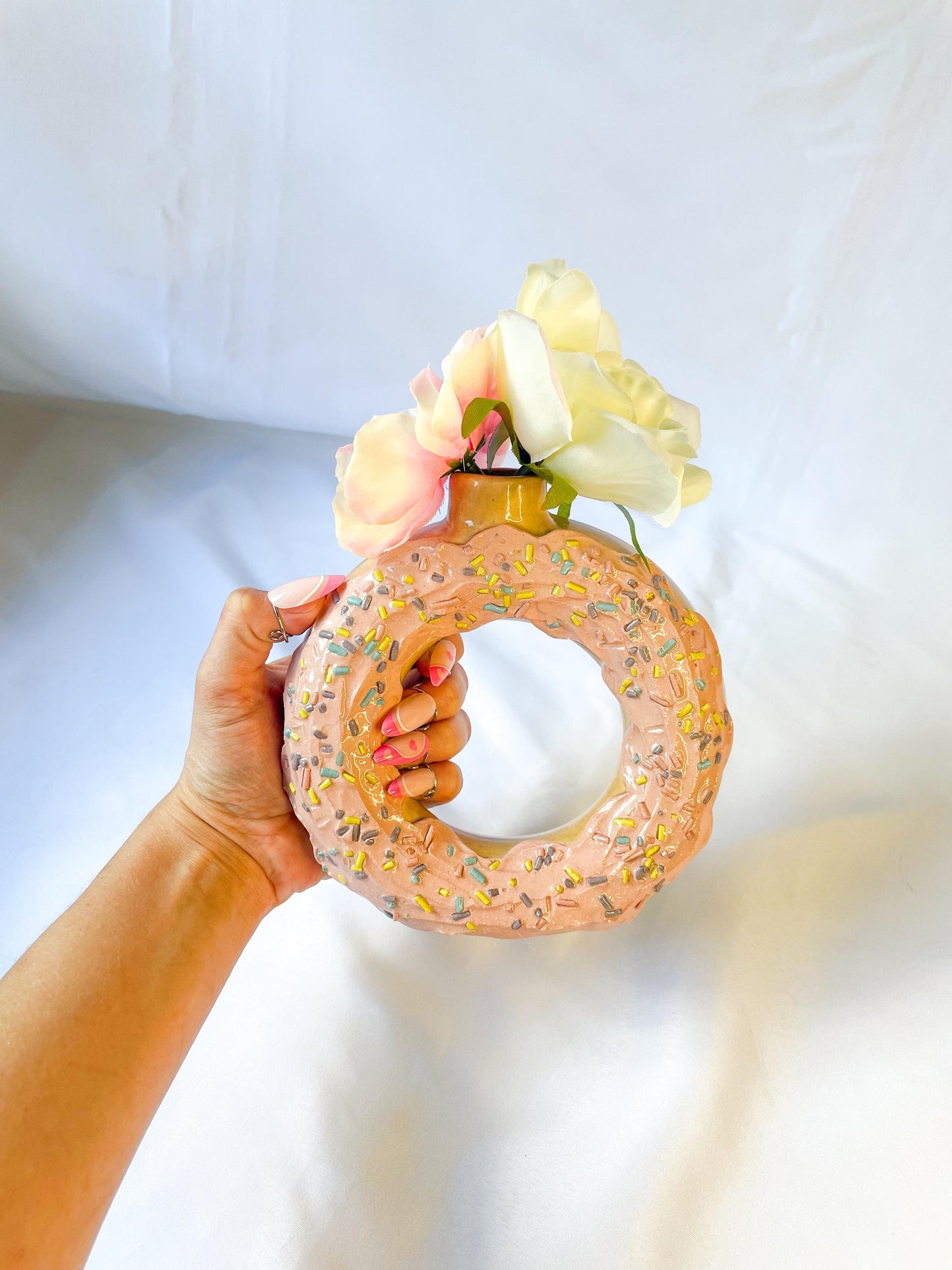 Ceramic Donut Vase