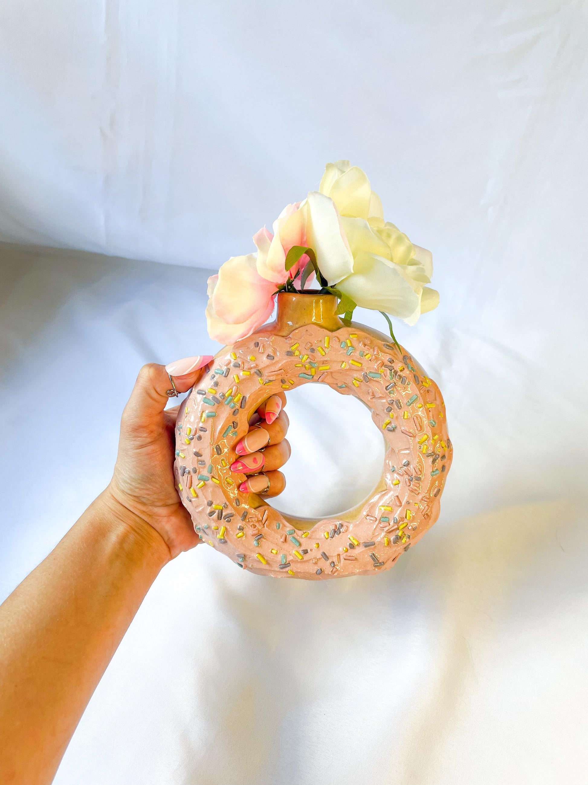 Ceramic Donut Vase
