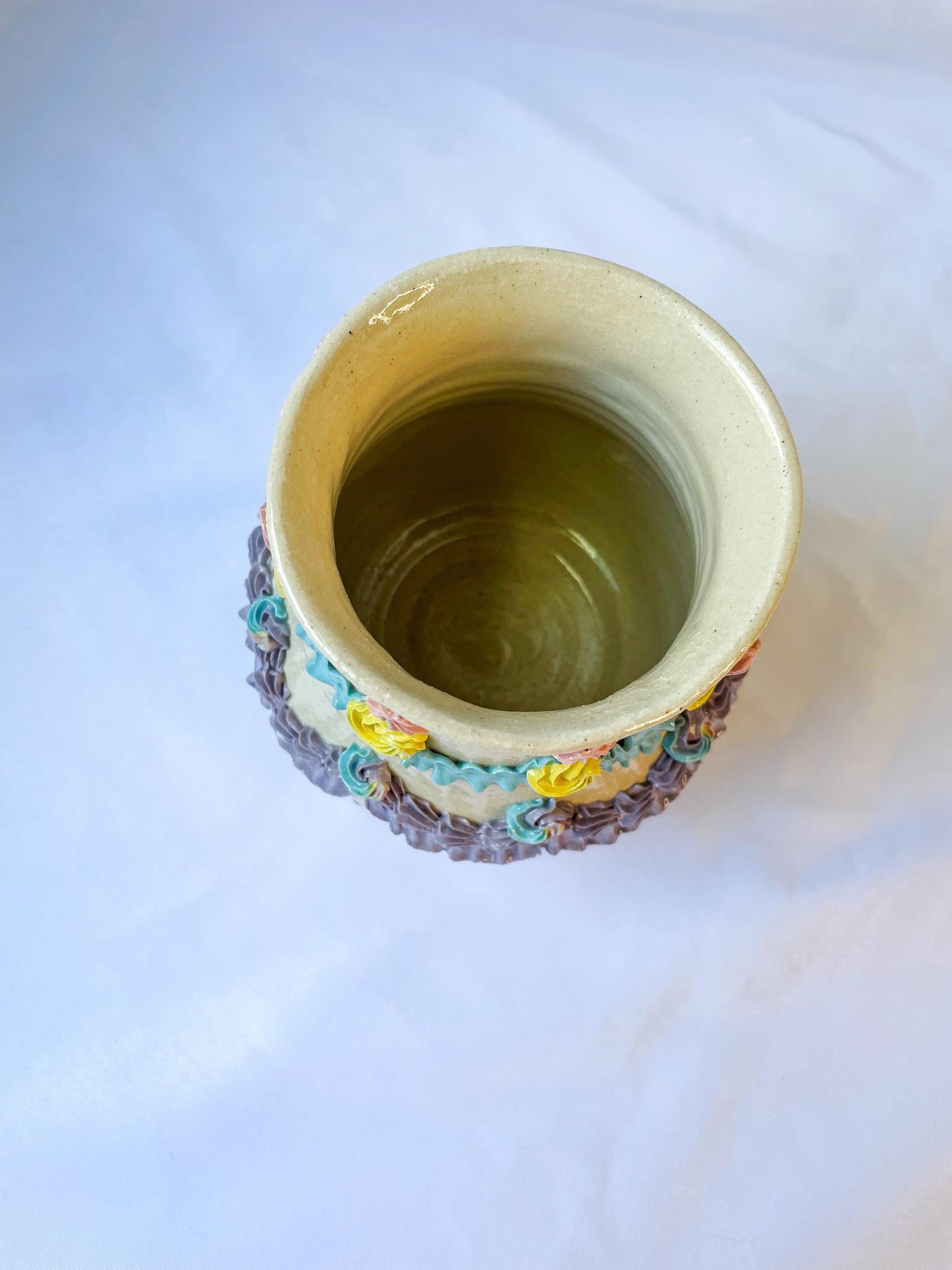 Rainbow Ceramic Cake Vase