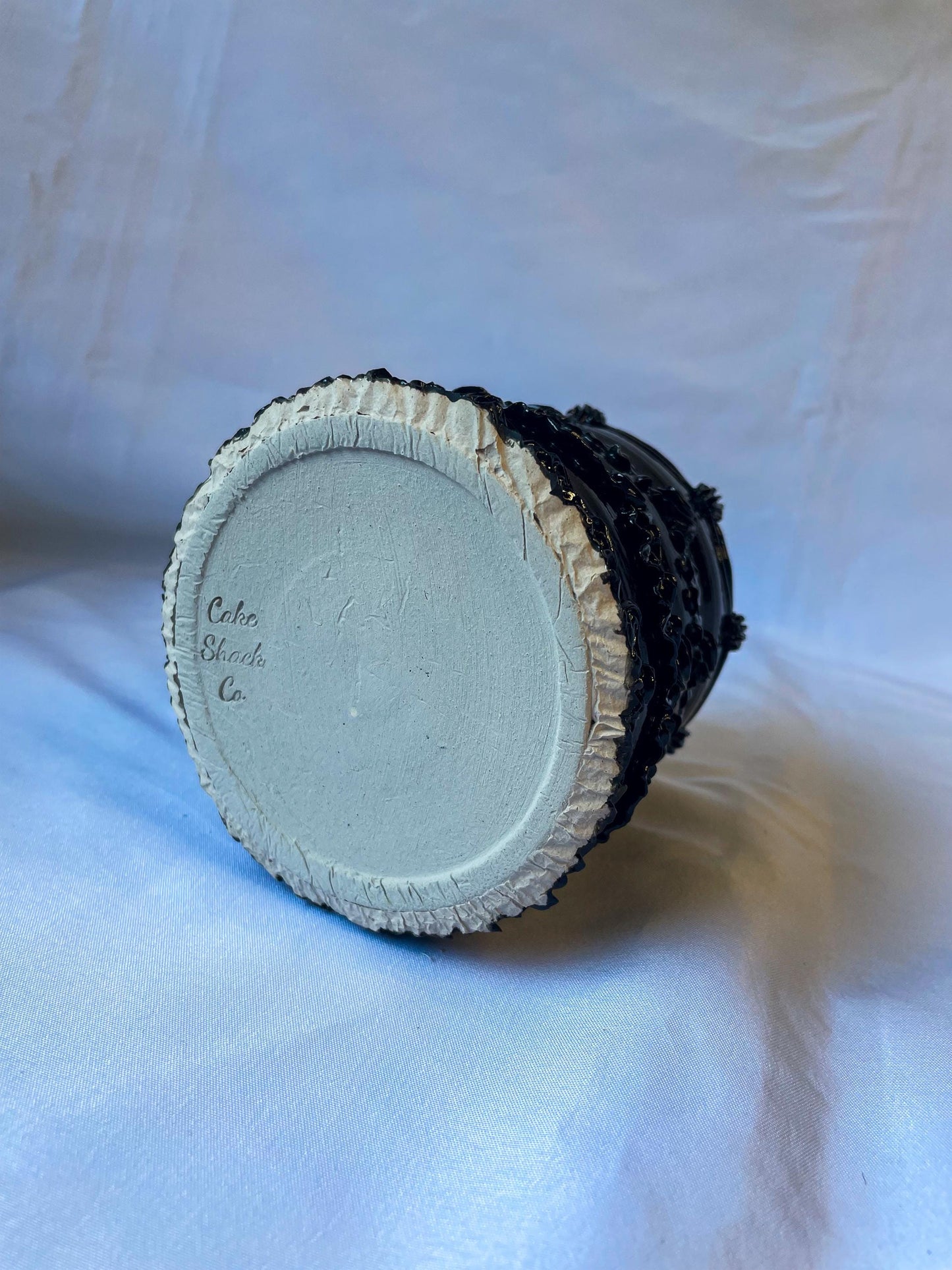 Gothic Black Ceramic Cake Vase