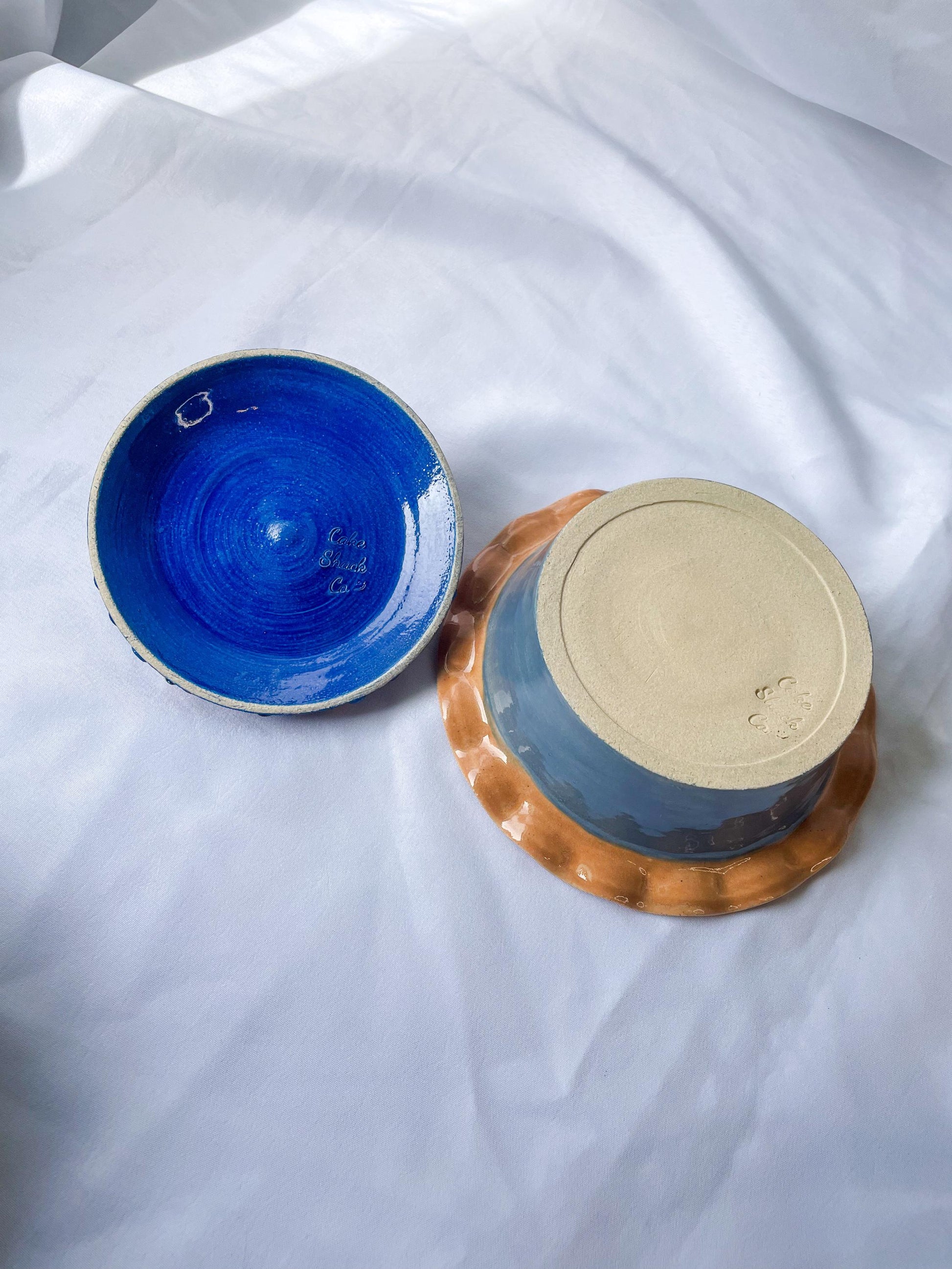 Ceramic Blueberry Pie Jars