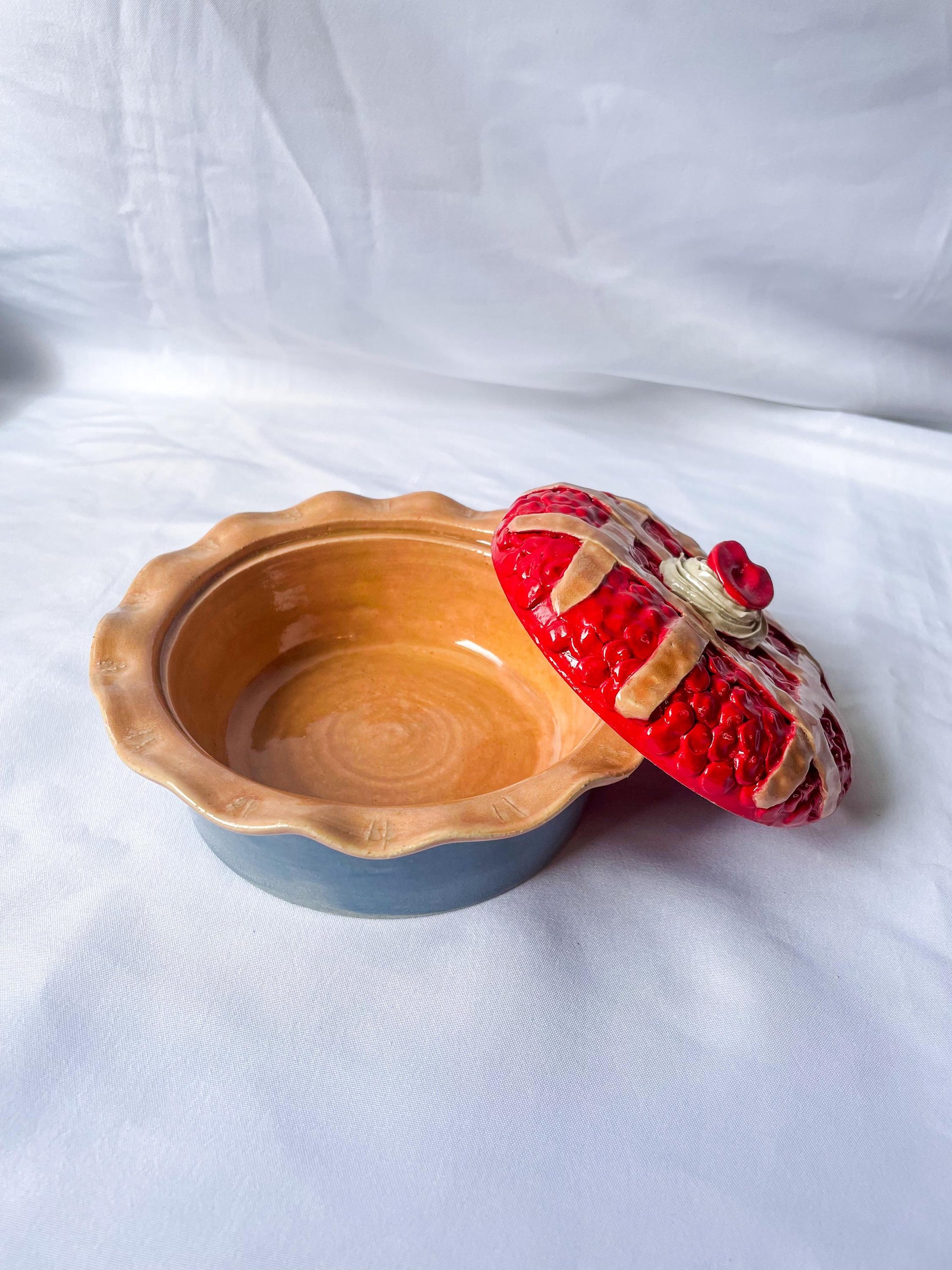 Ceramic Cherry Pie Jars