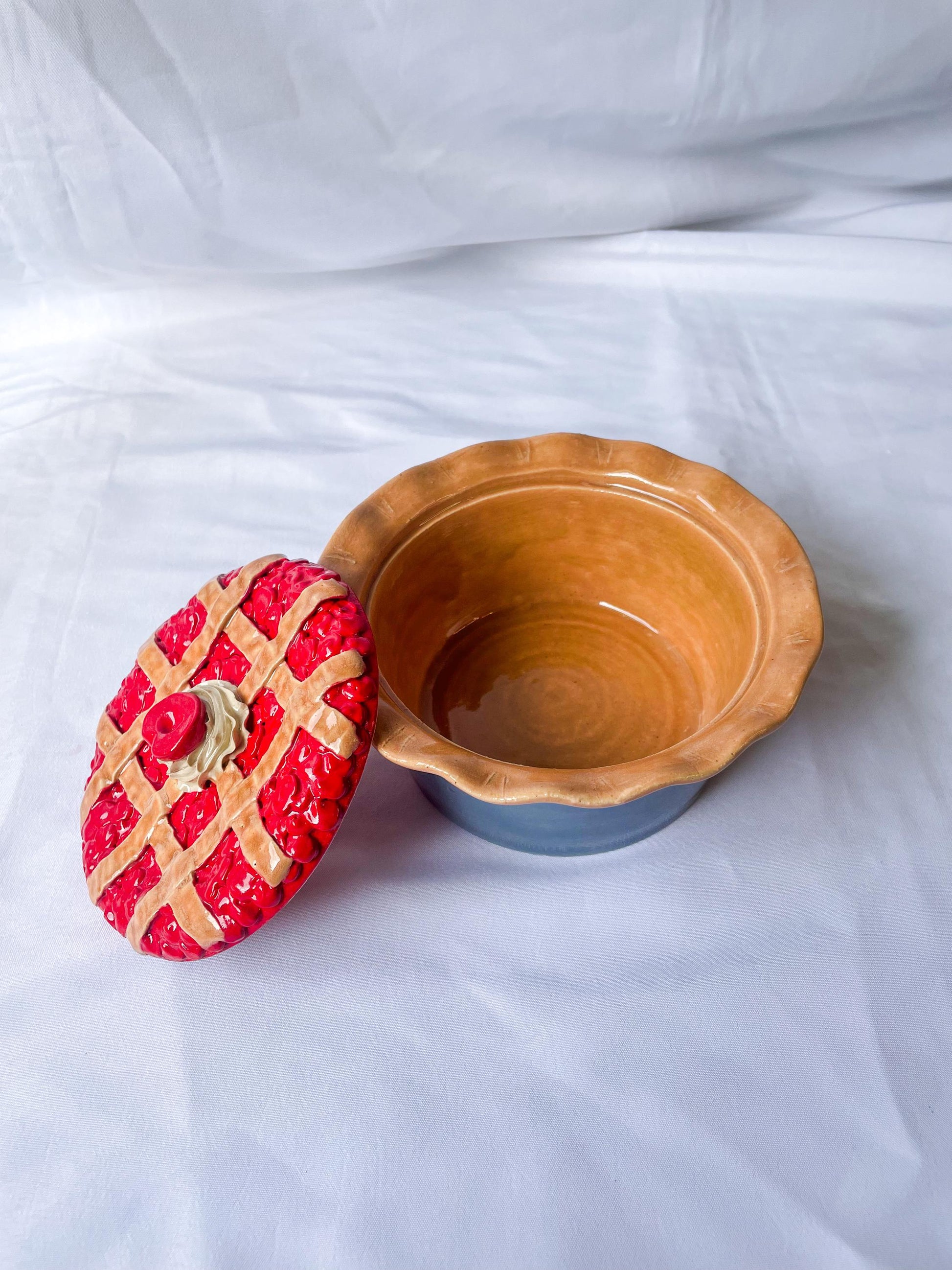 Ceramic Cherry Pie Jars