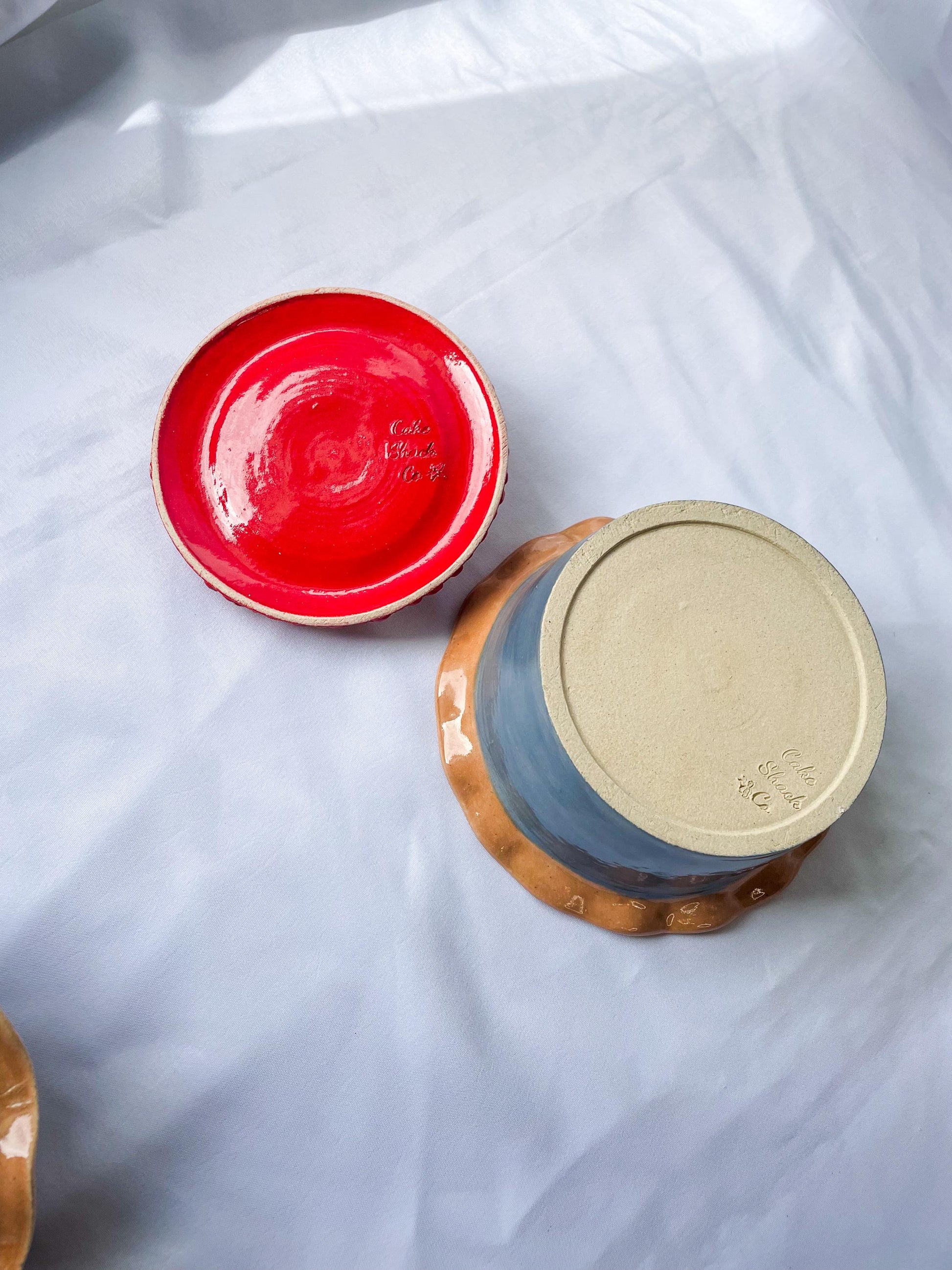 Ceramic Cherry Pie Jars