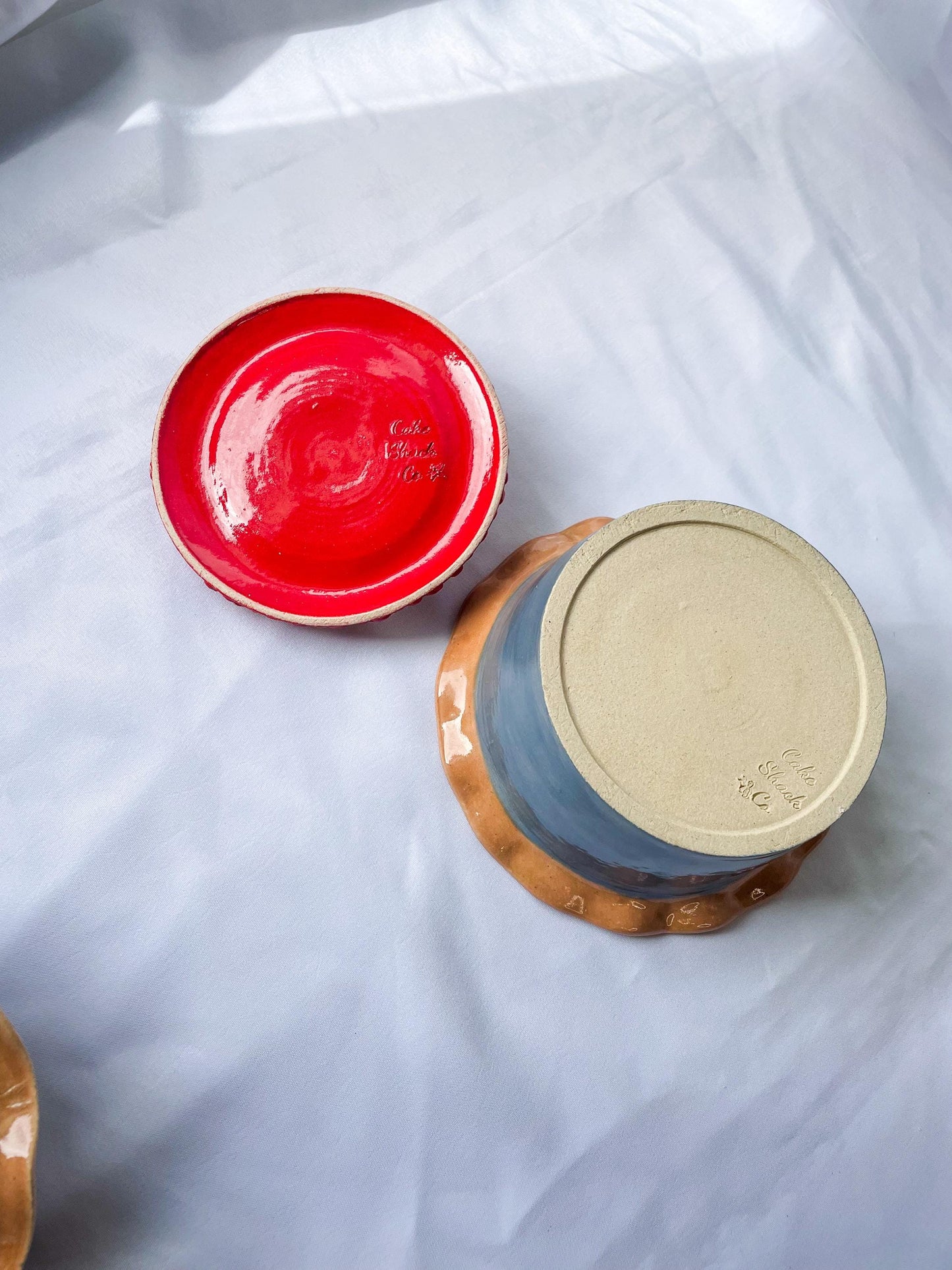 Ceramic Cherry Pie Jars