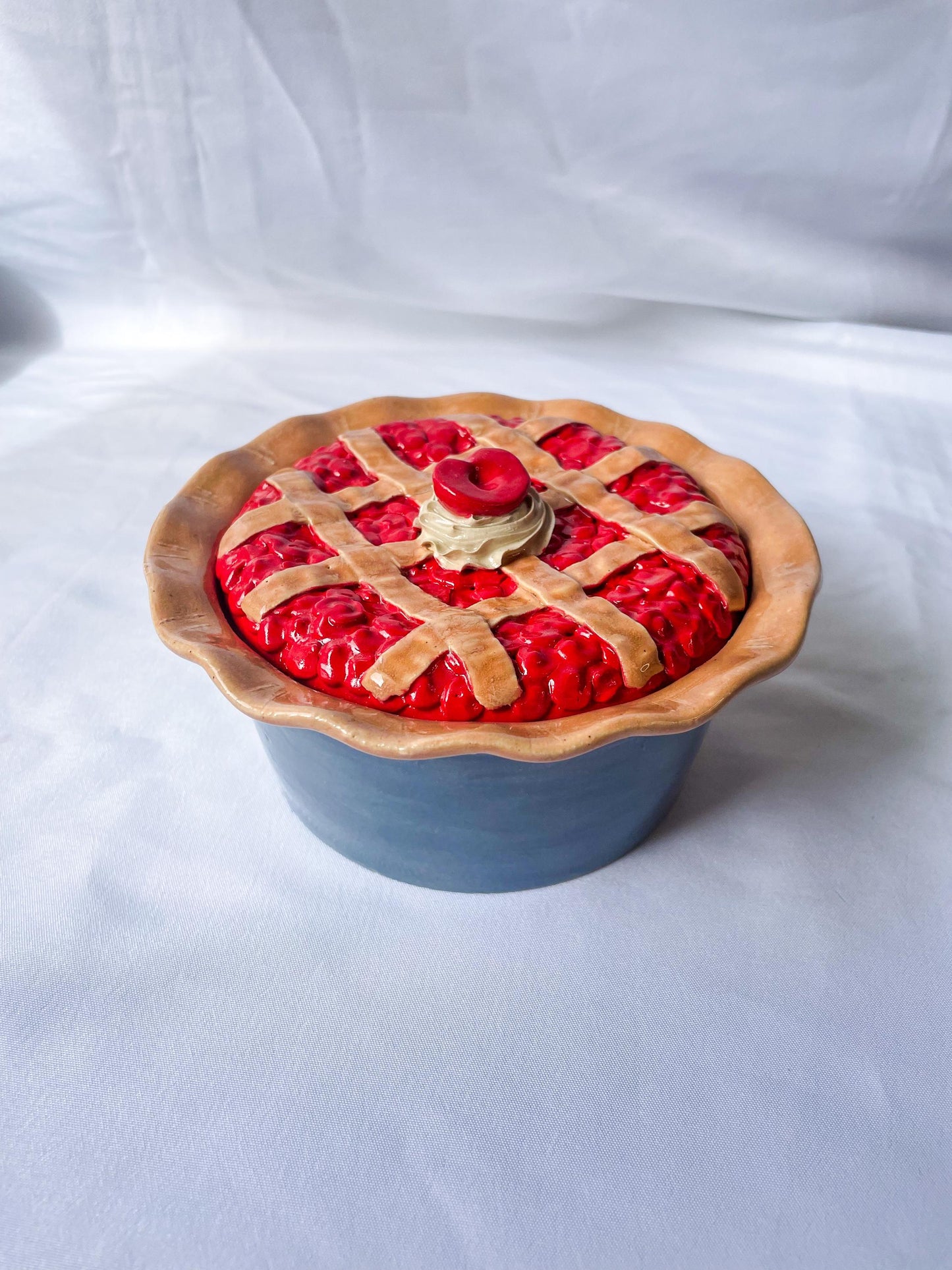Ceramic Cherry Pie Jars