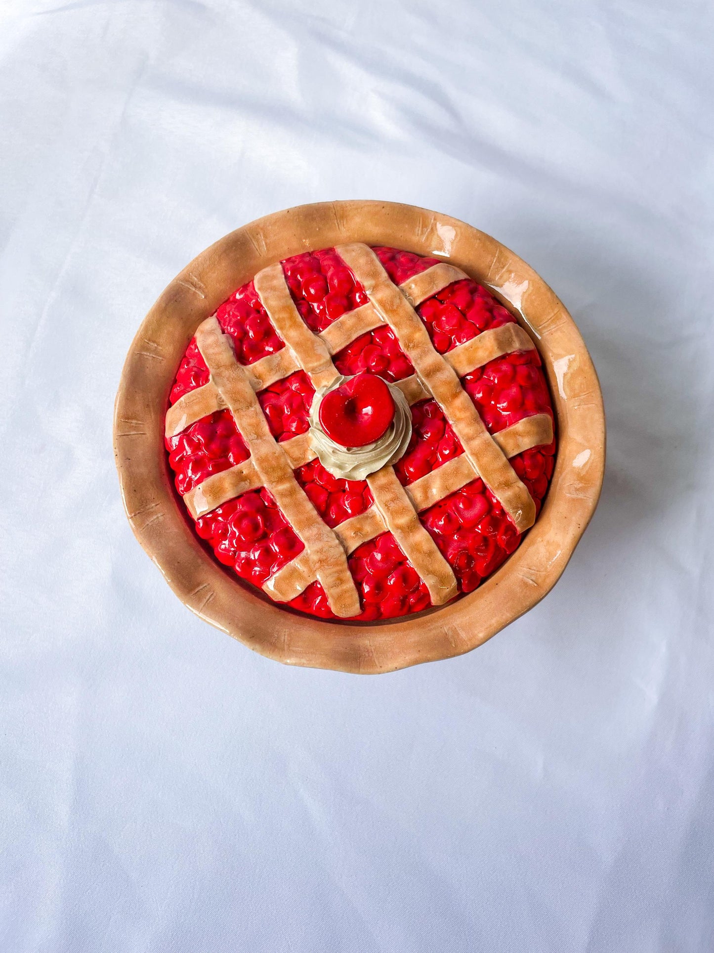 Ceramic Cherry Pie Jars