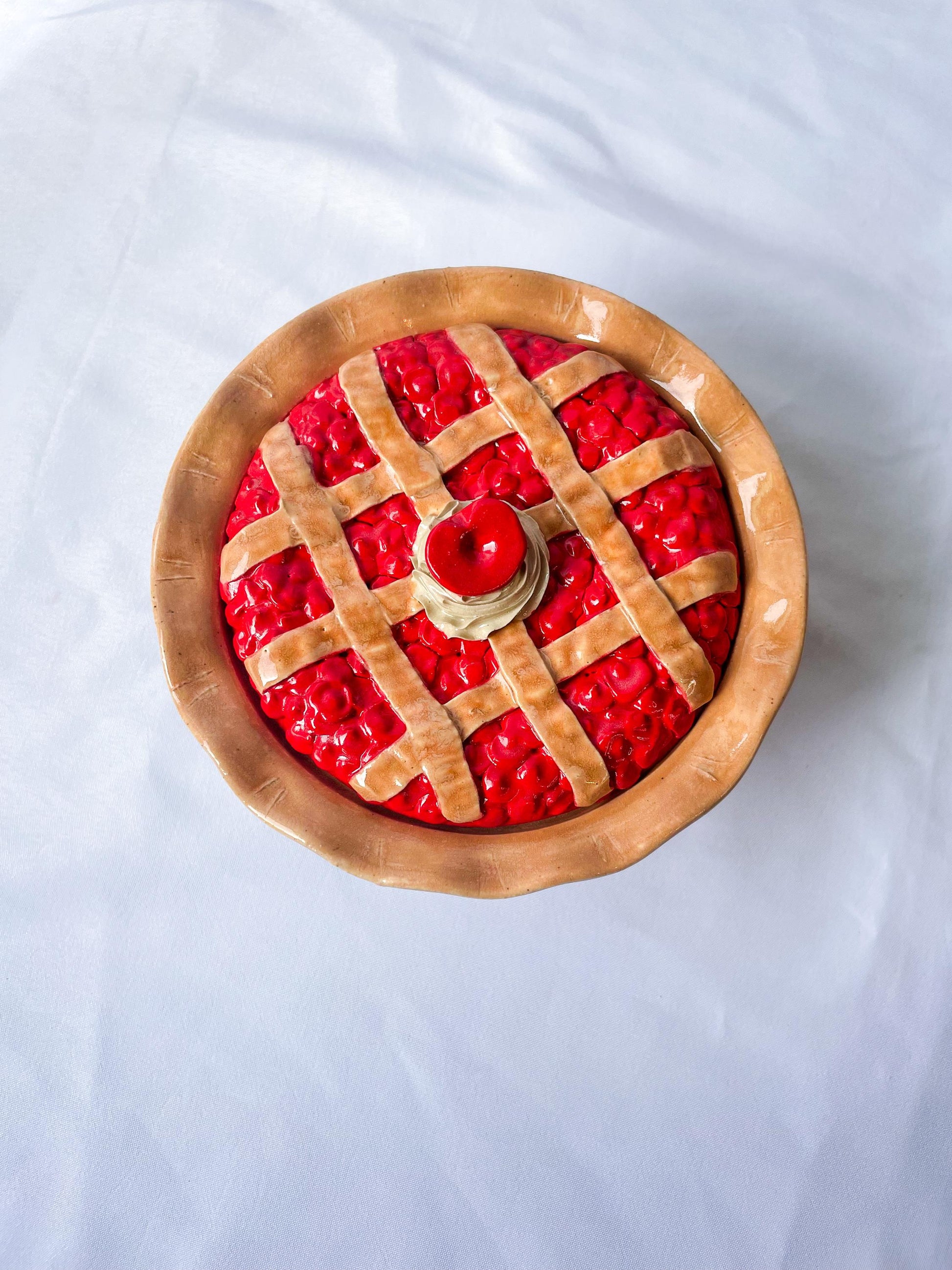 Ceramic Cherry Pie Jars