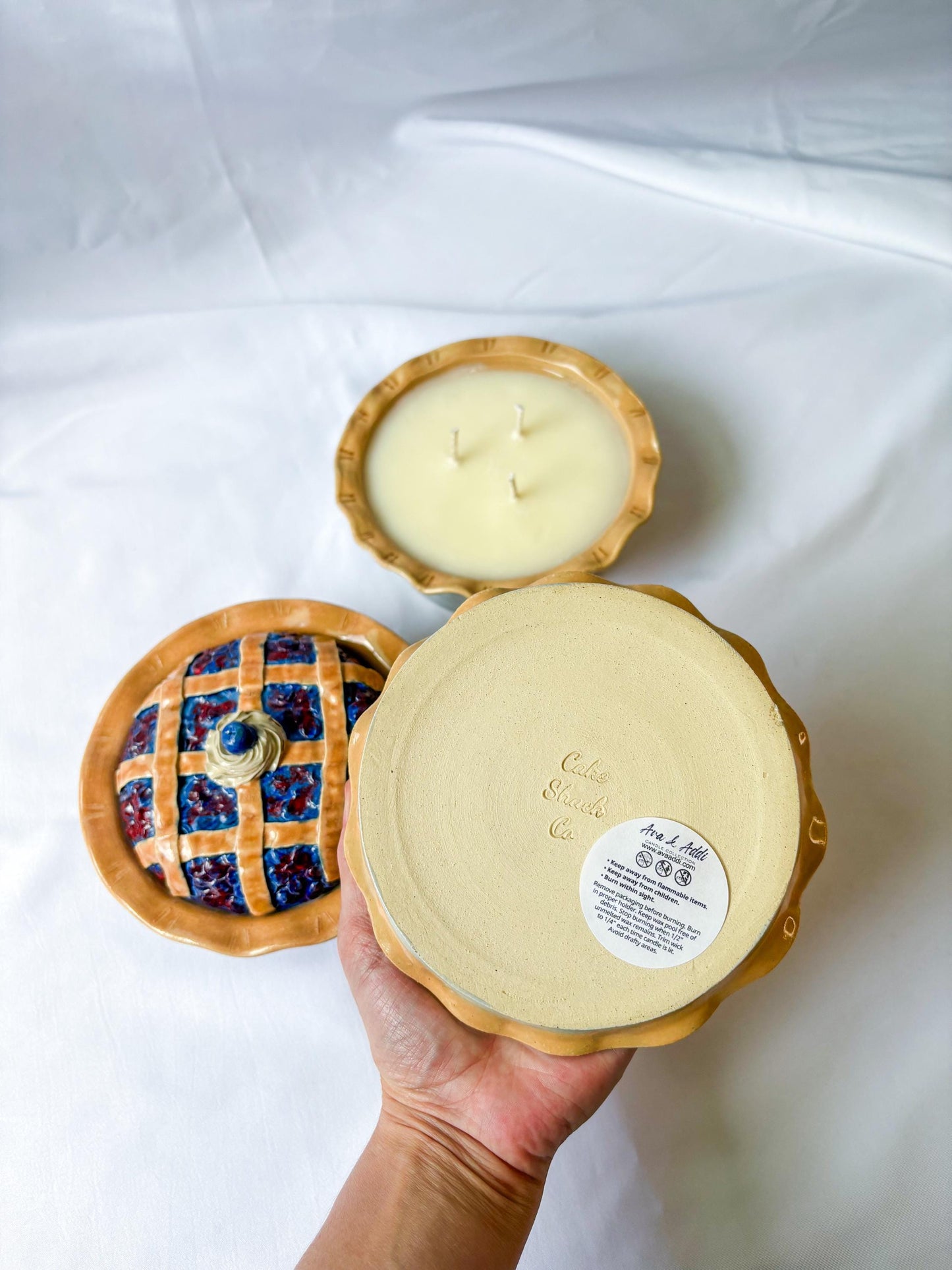 Ceramic Pie Jar Candles