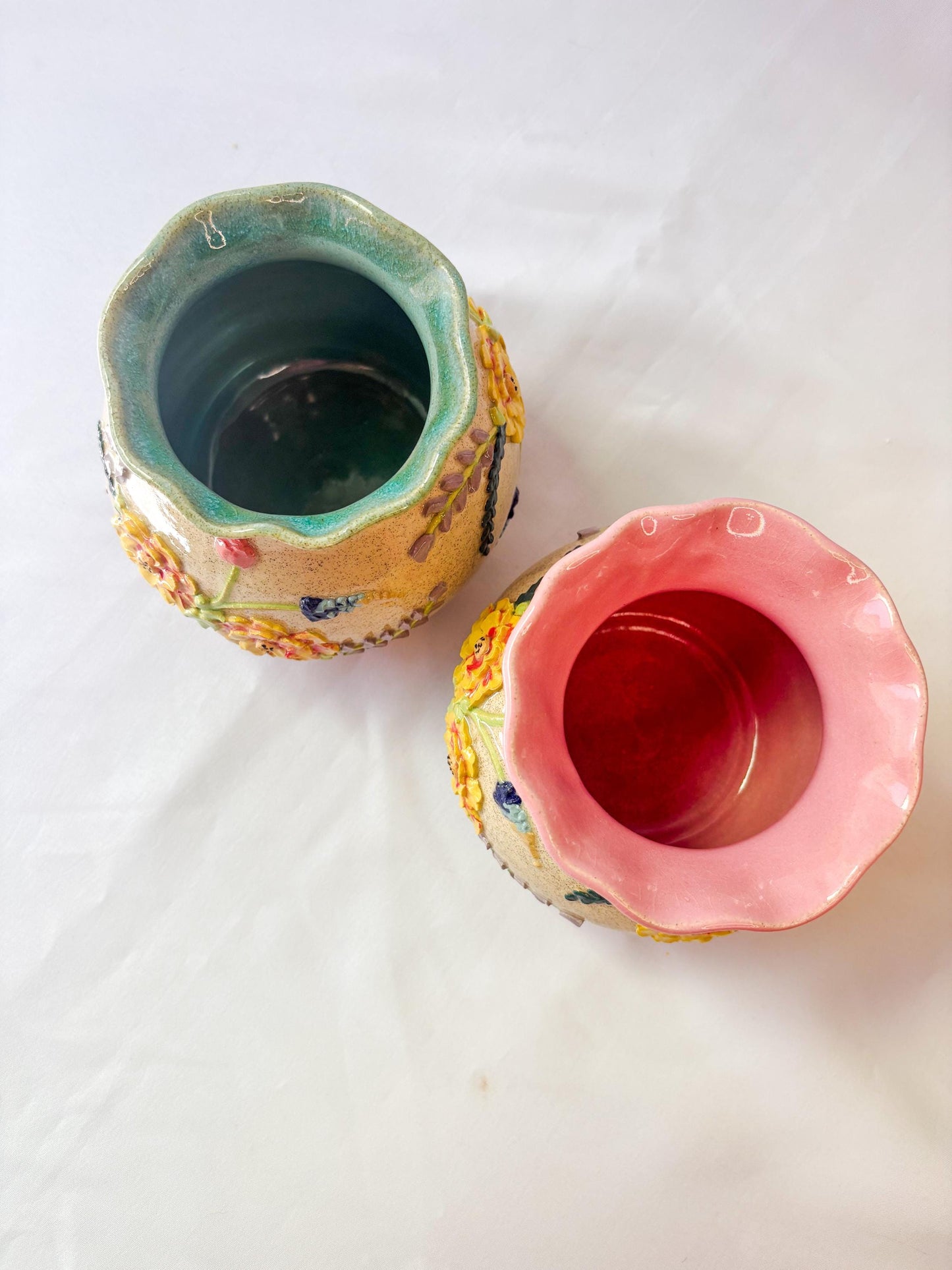 Ceramic Texas Wildflower Inspired Vases