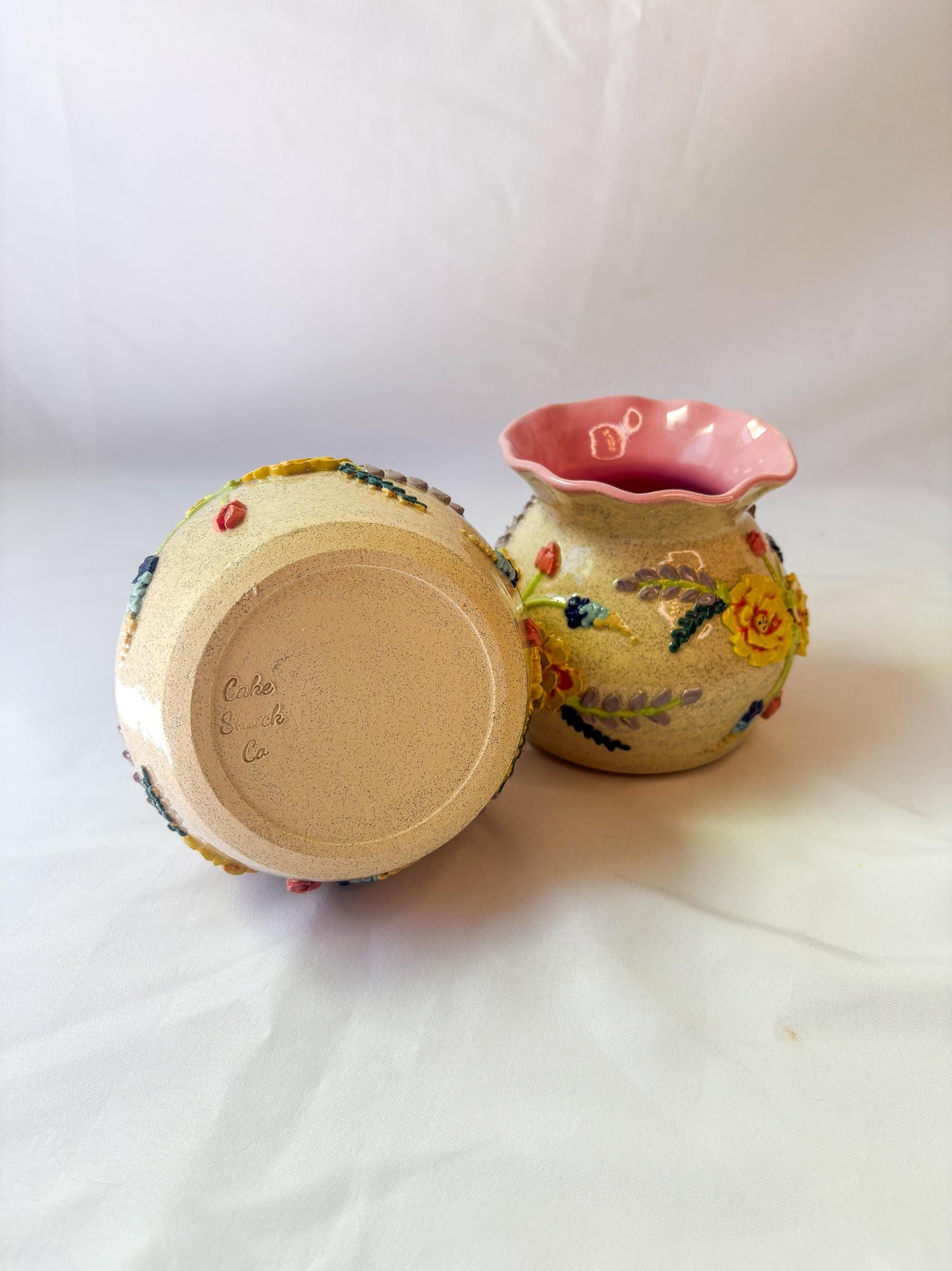 Ceramic Texas Wildflower Inspired Vases