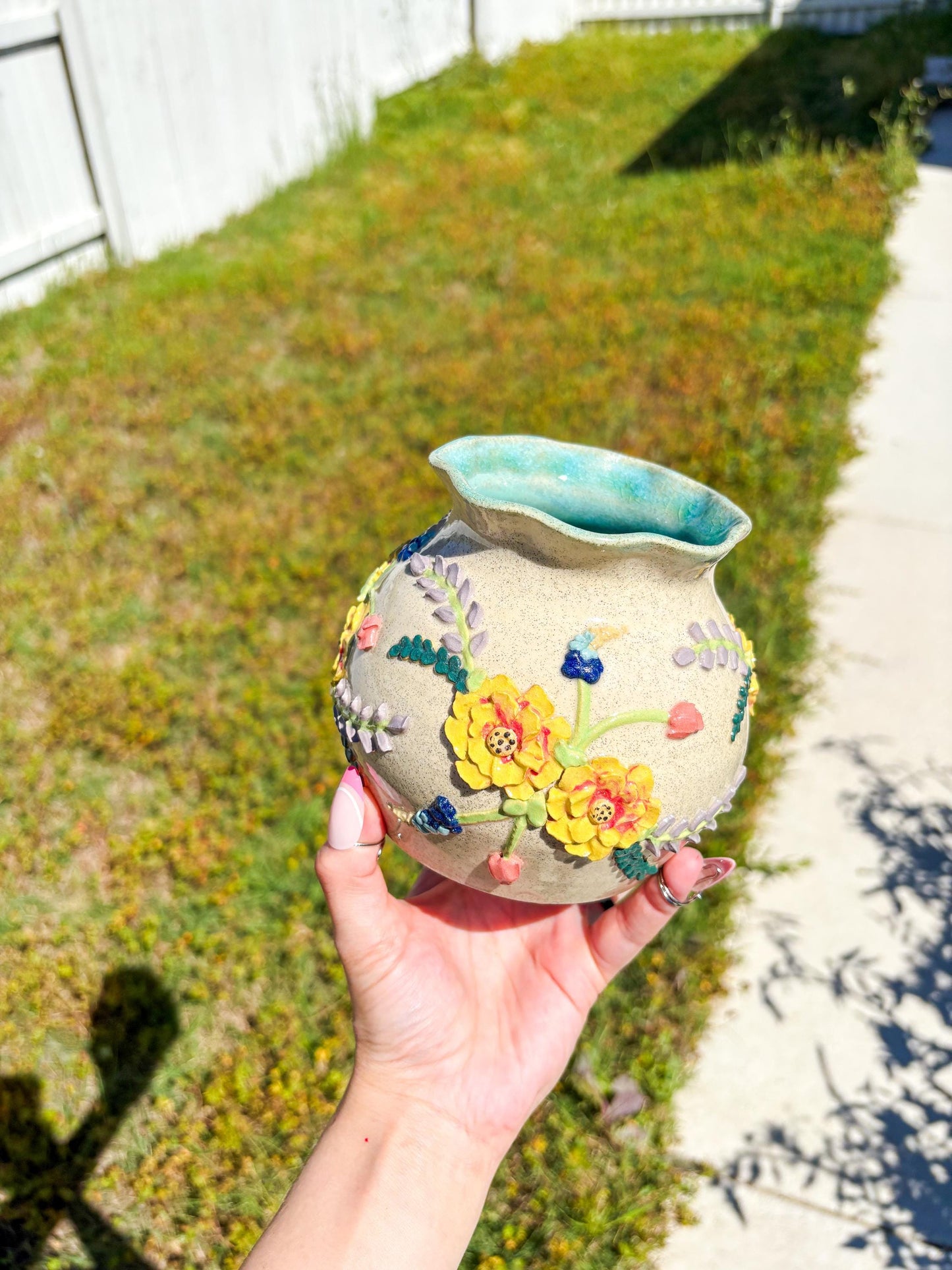 Ceramic Texas Wildflower Inspired Vases