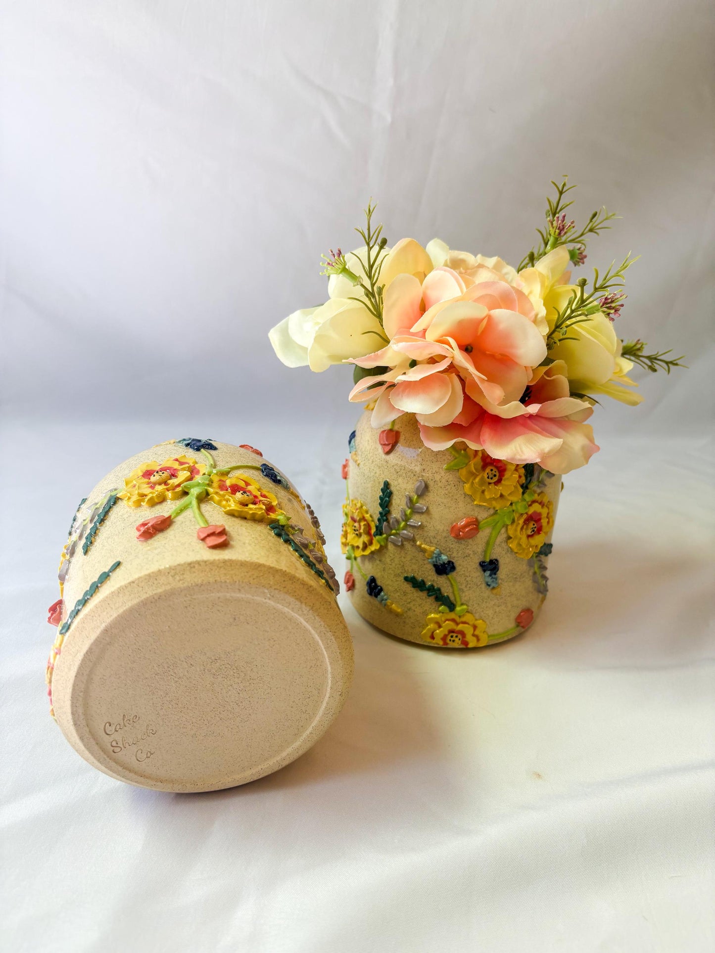 Ceramic Texas Wildflower Inspired Vases