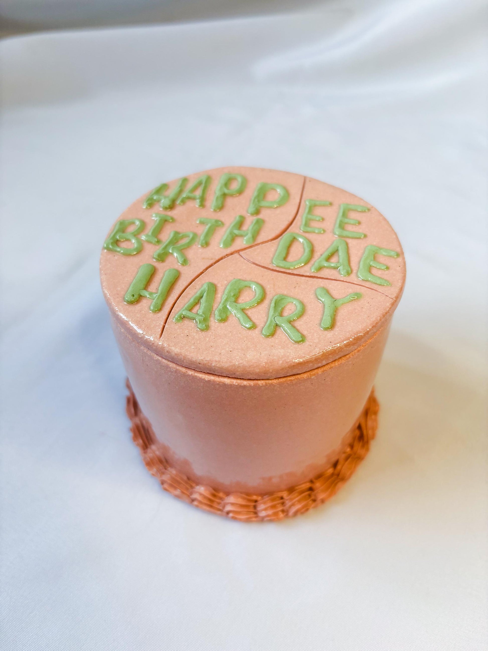 Happee Birthdae Harry Potter Ceramic Cake Jar