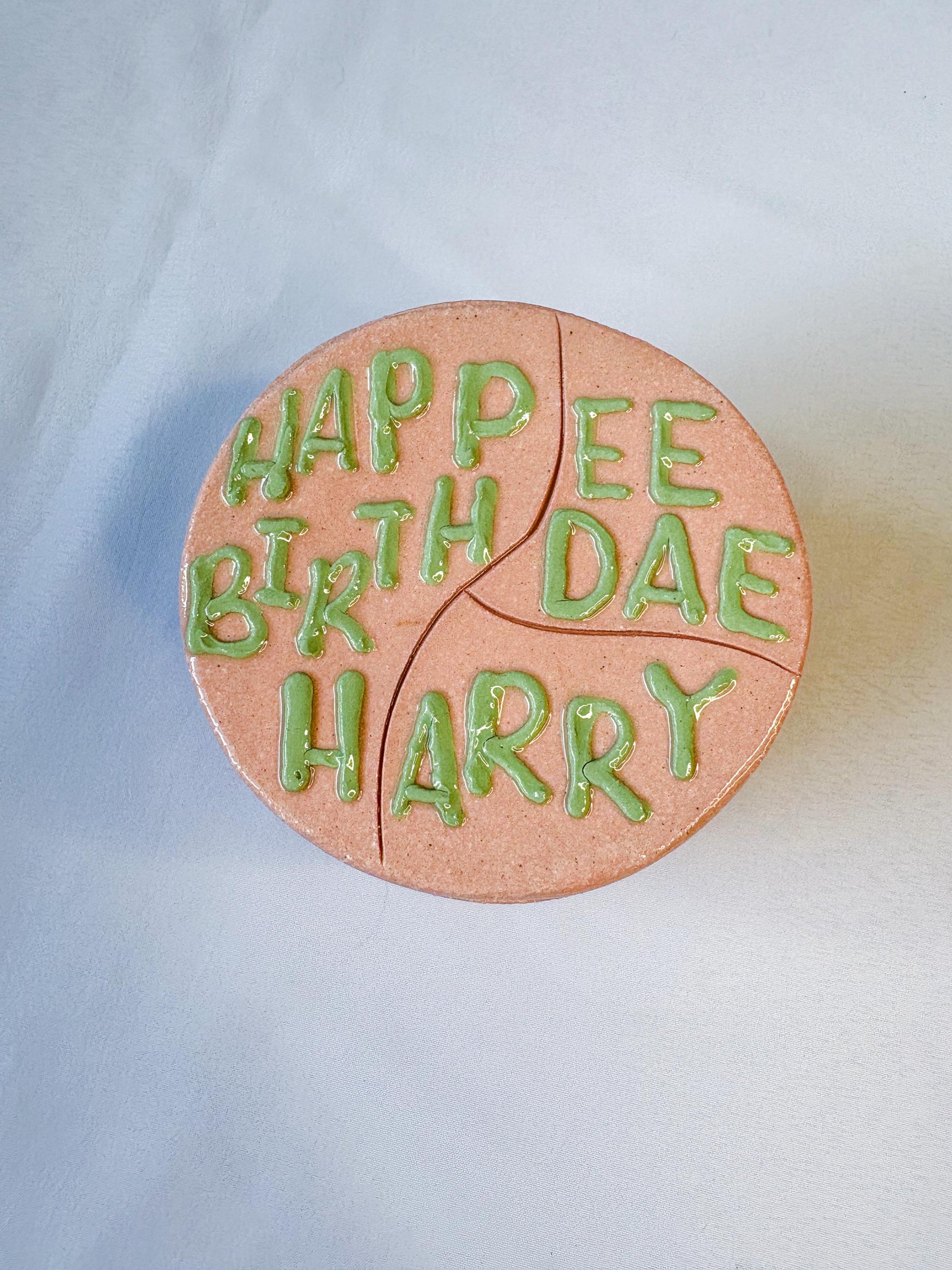 Happee Birthdae Harry Potter Ceramic Cake Jar