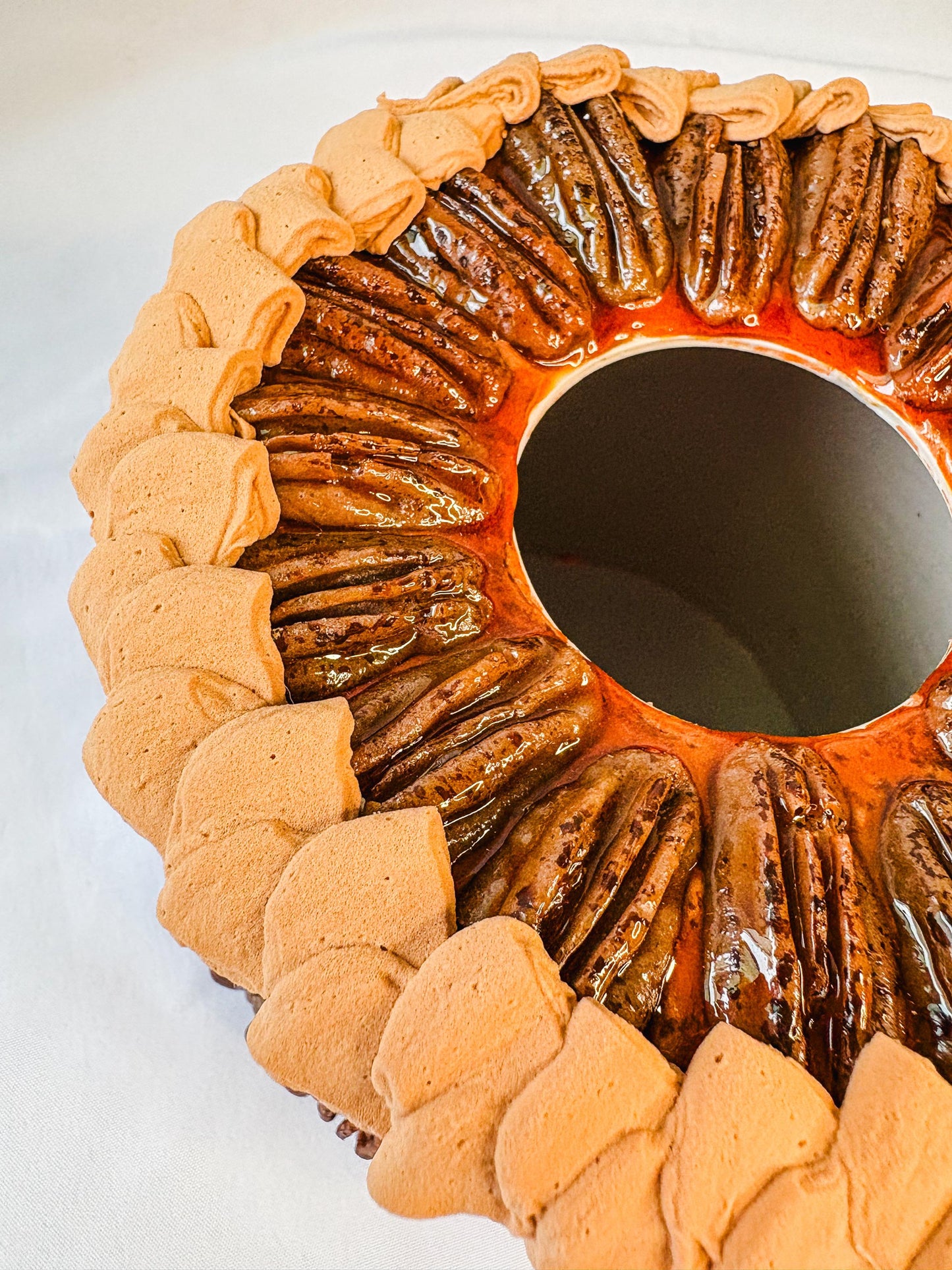 Fake Pecan Pie Tissue Holder