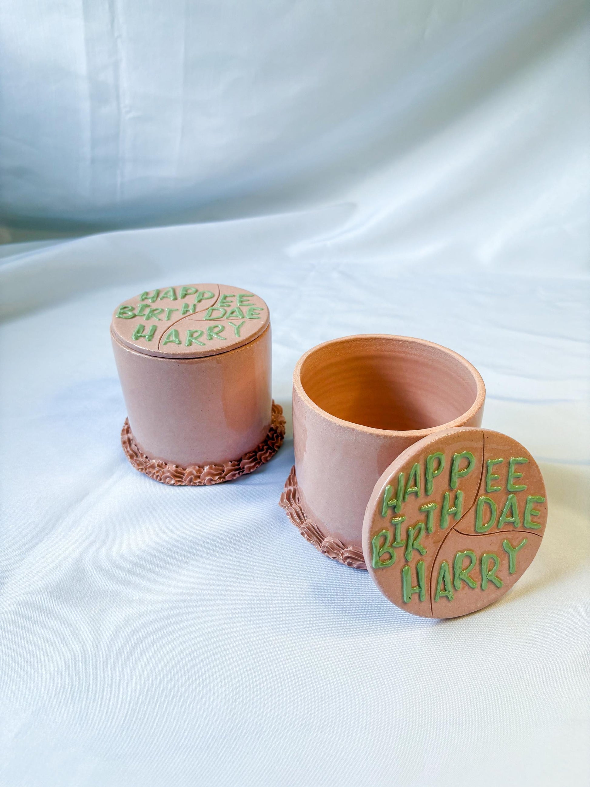 Happee Birthdae Harry Potter Ceramic Cake Jar