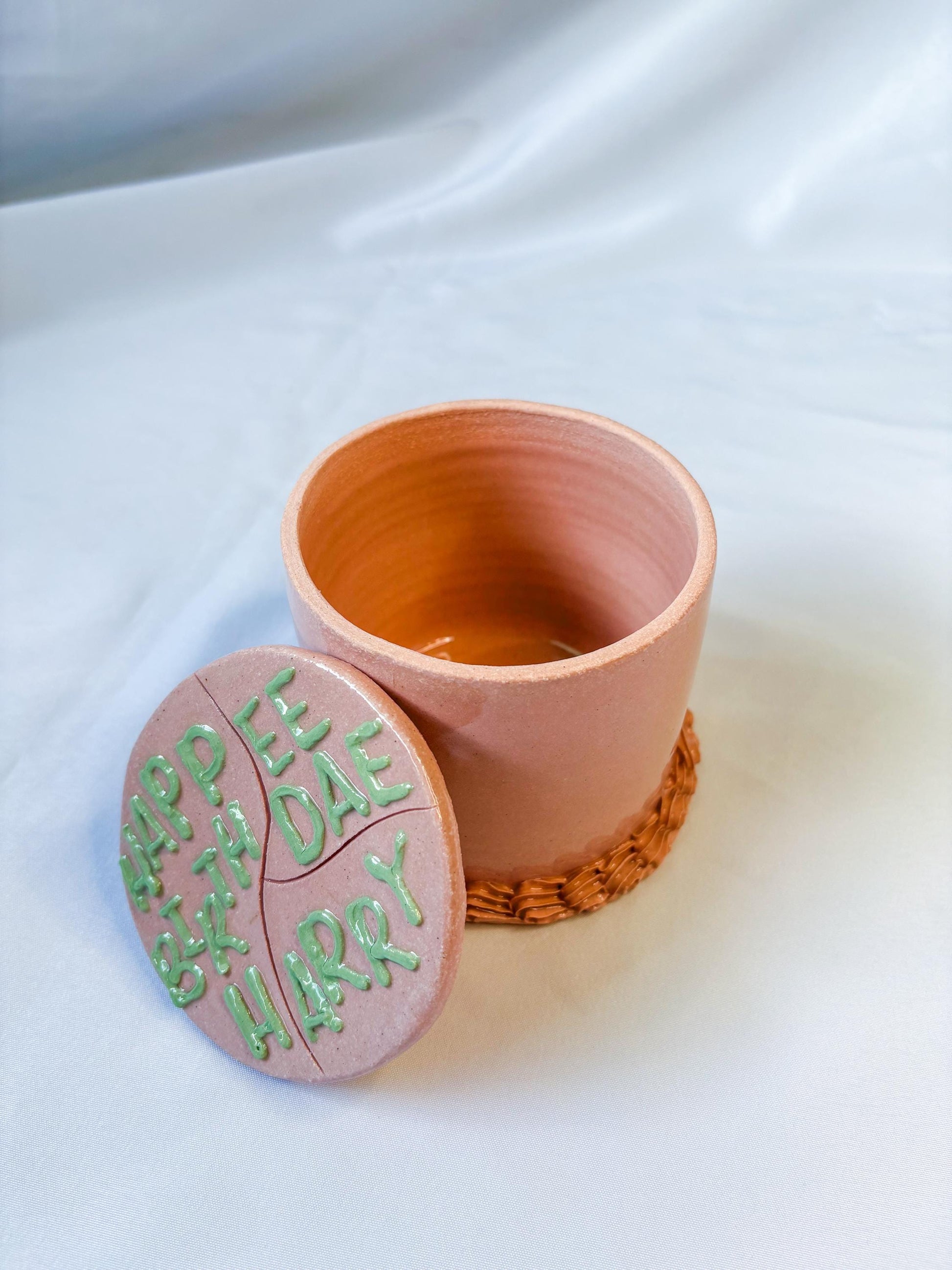 Happee Birthdae Harry Potter Ceramic Cake Jar