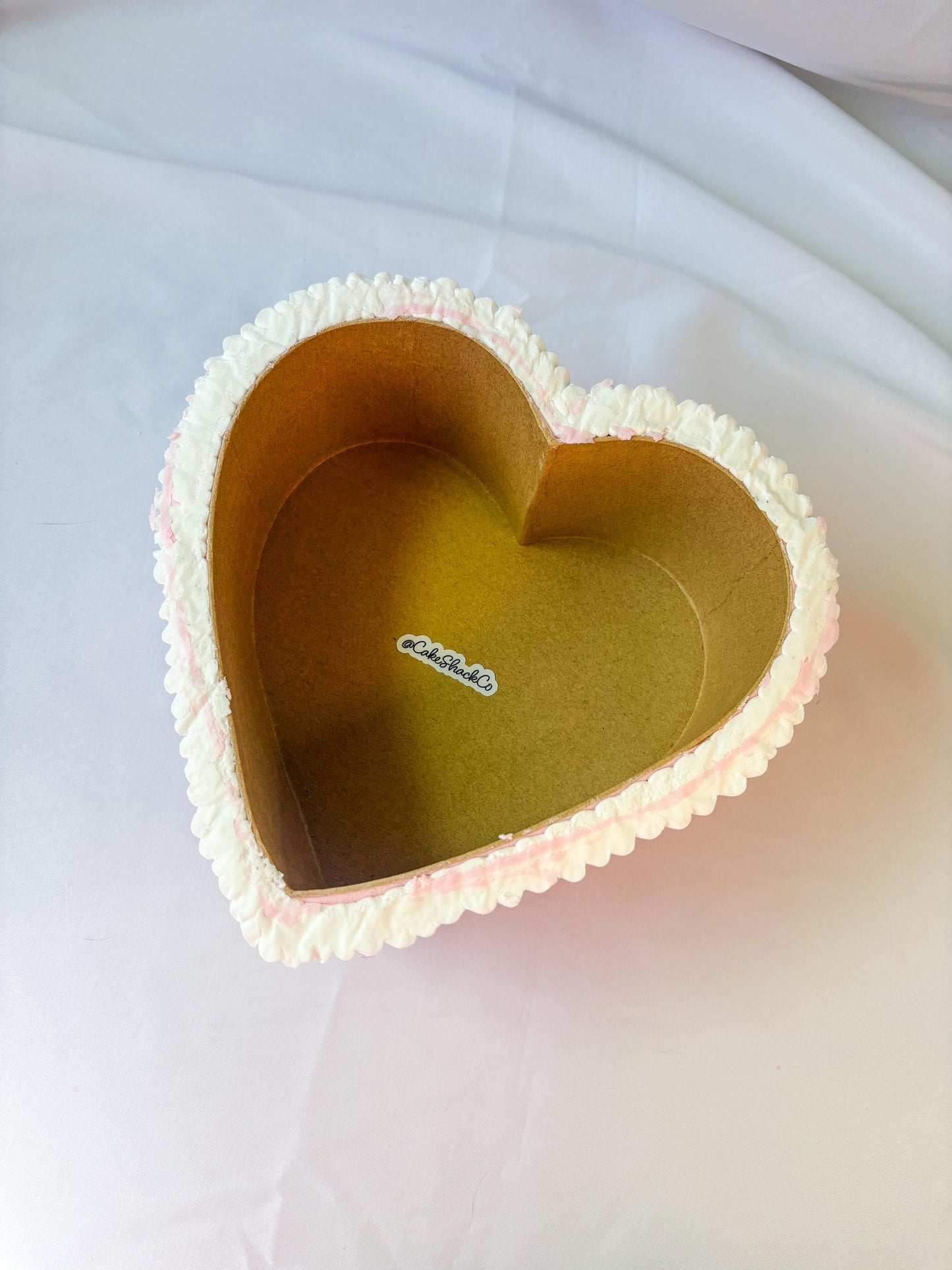 Fake Heart Cake Wall Hanging