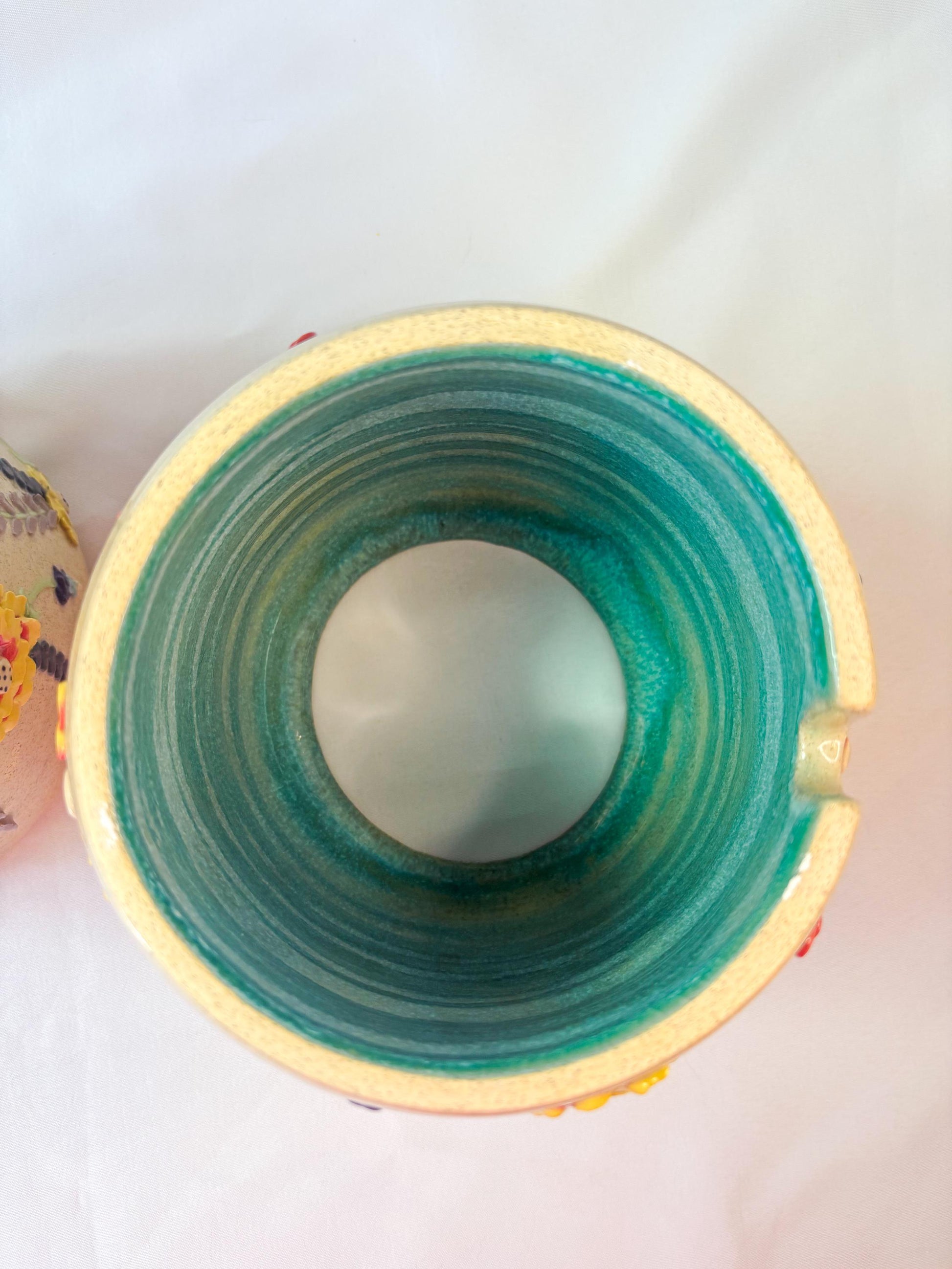 Texas Wildflower Ceramic Cake Table Lamp