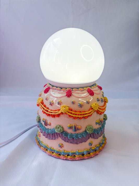 Rainbow Ceramic Cake Table Lamp