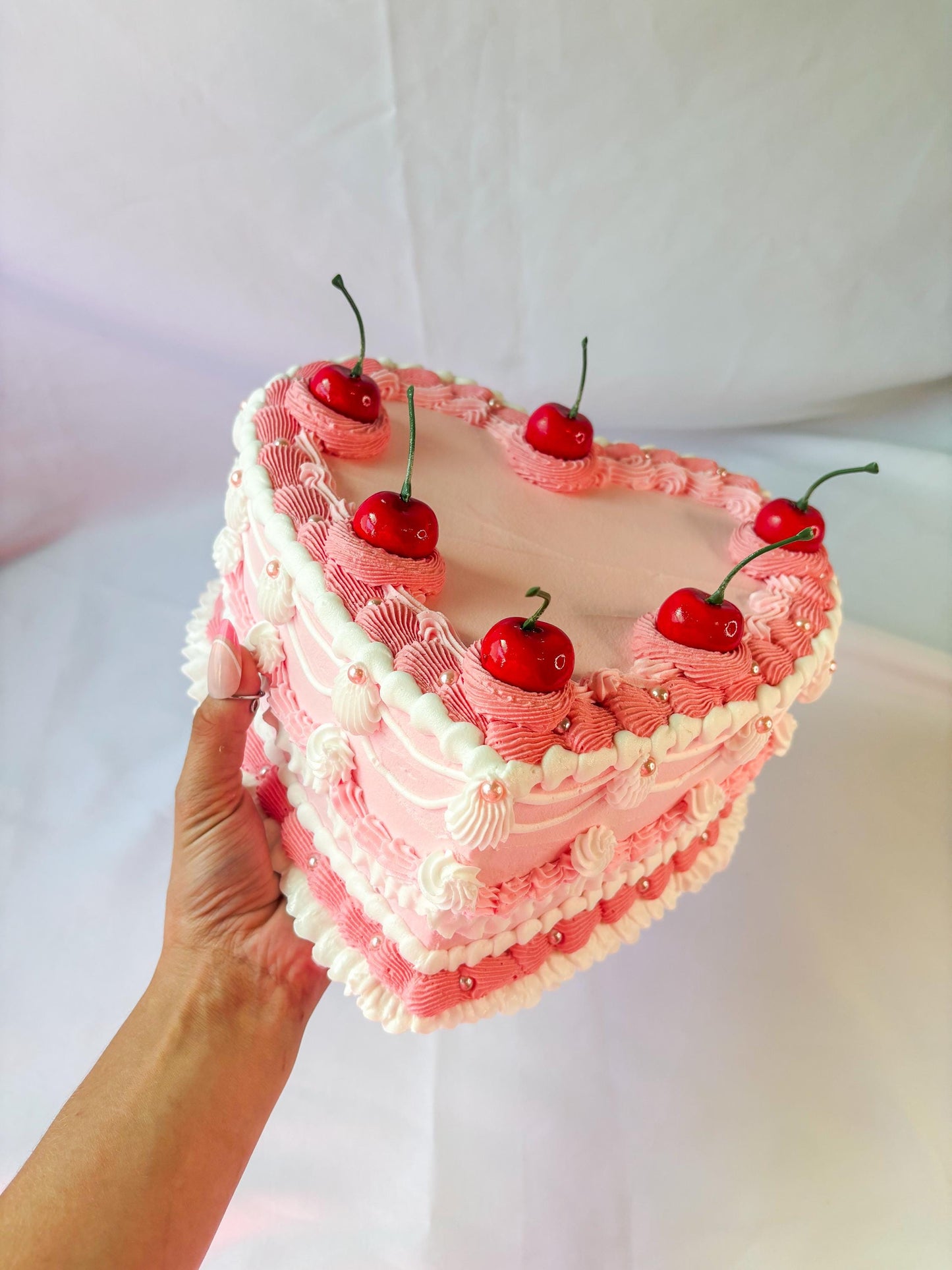 Fake Heart Cake Wall Hanging