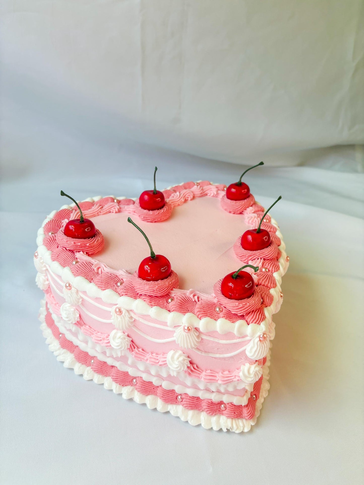Fake Heart Cake Wall Hanging
