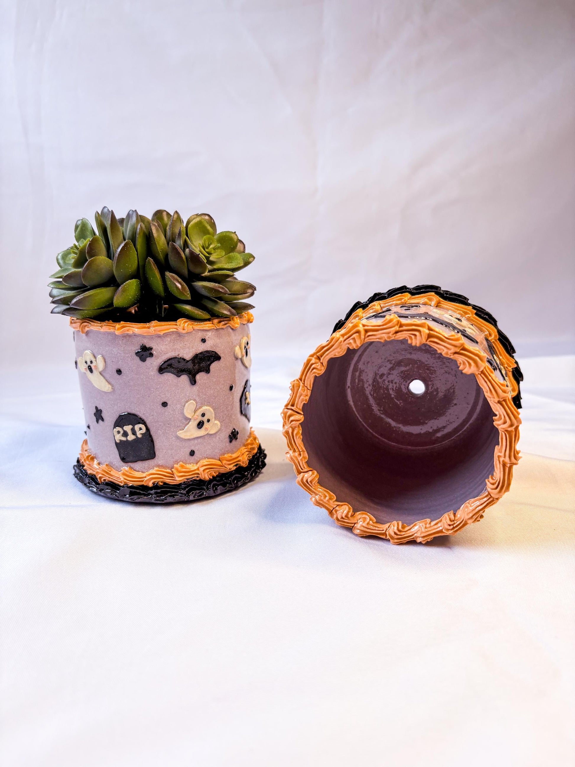 Halloween Ceramic Cake Planter