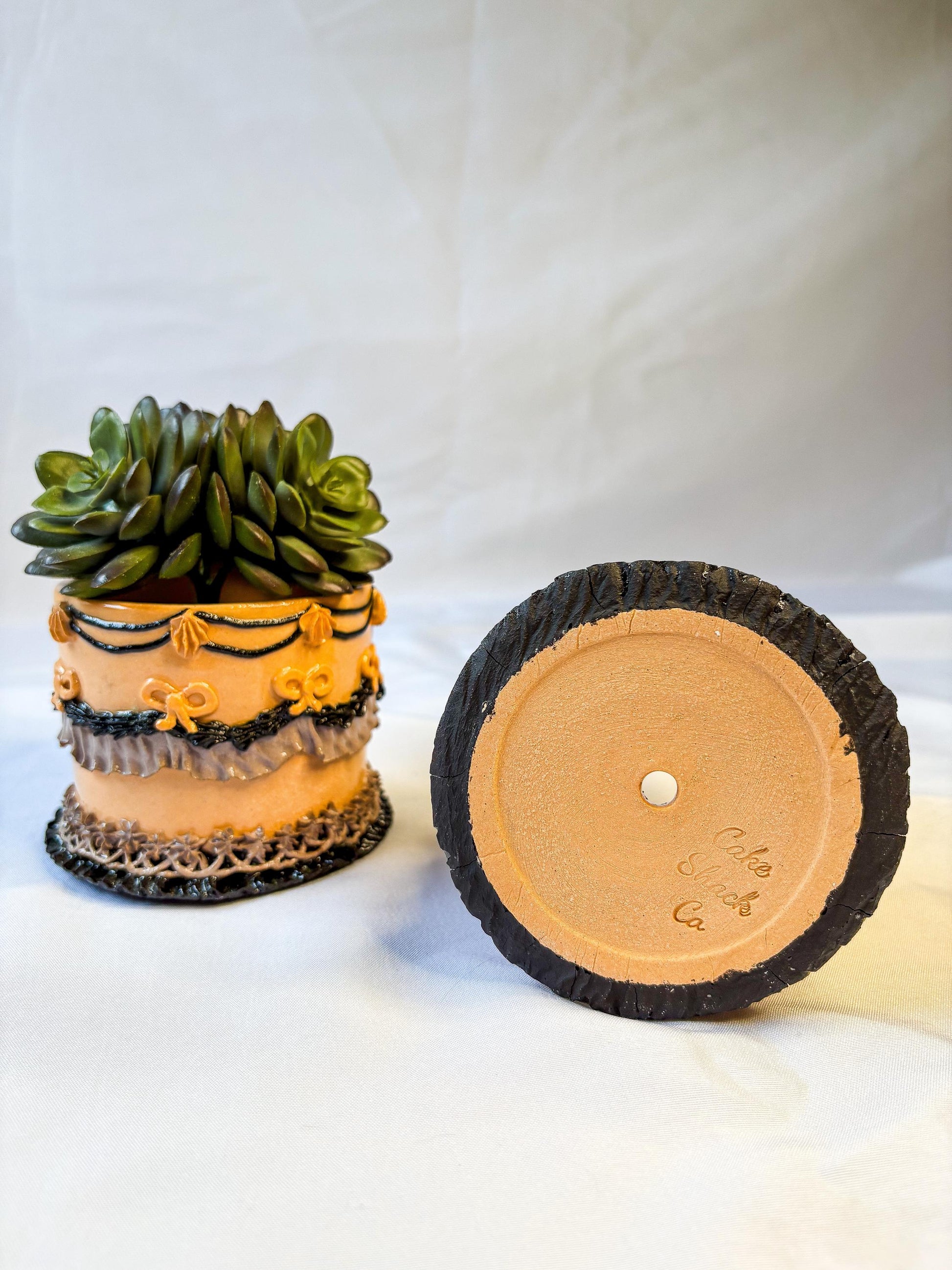 Halloween Ceramic Cake Planter
