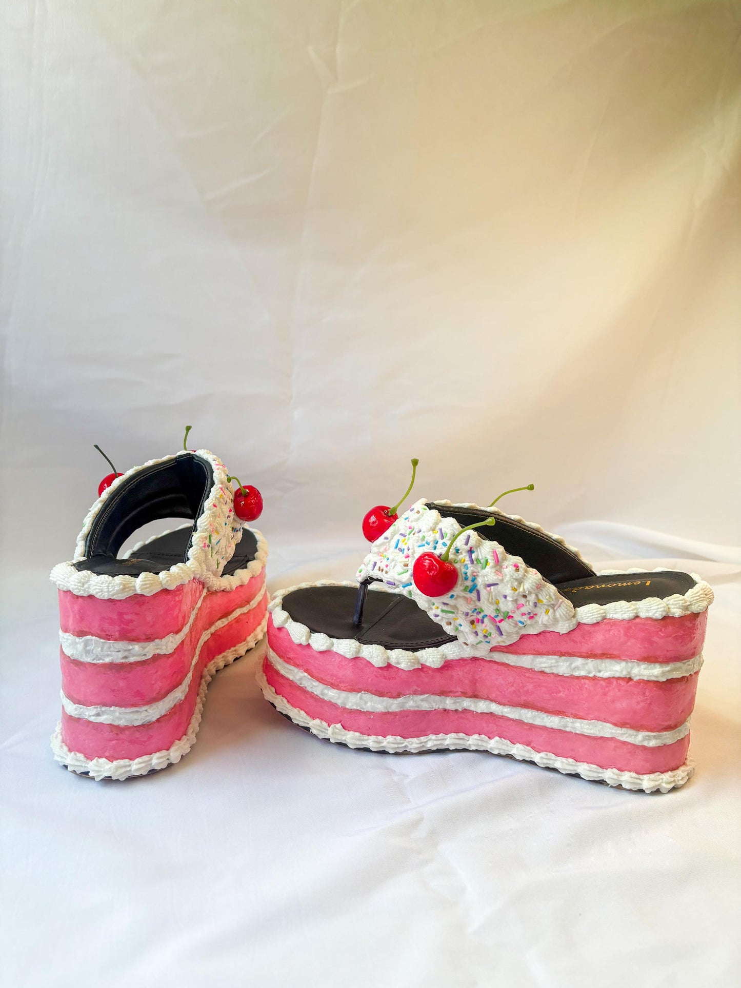 Fake Pink Cake Wedges