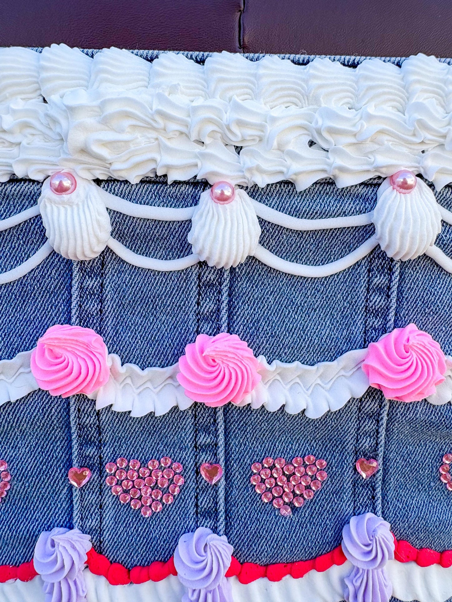 Strapless Jean Cake Dress