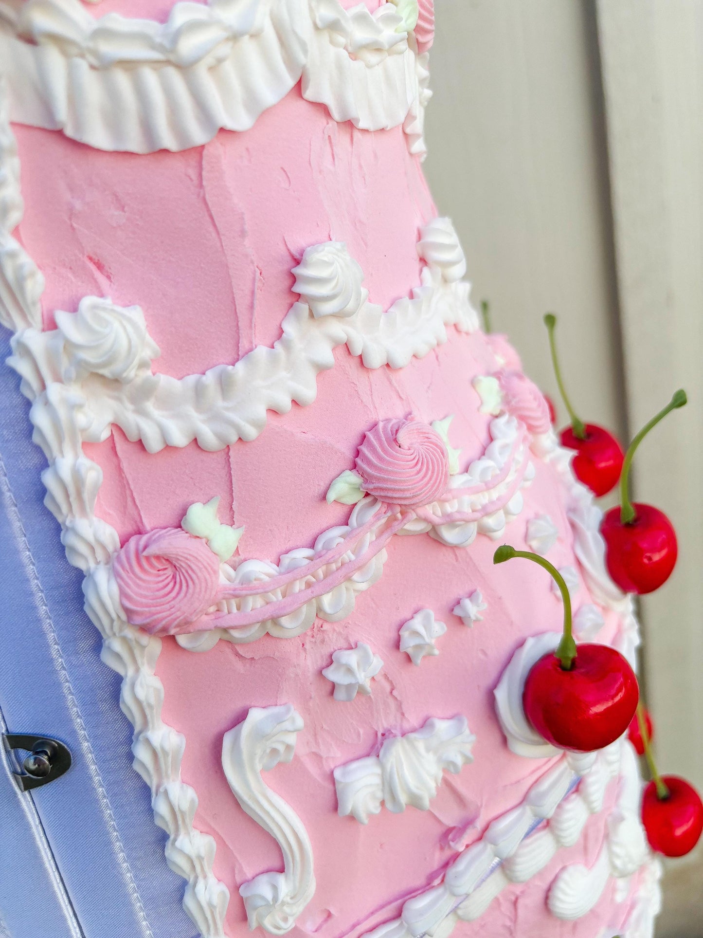 Pink and White Cake Corset