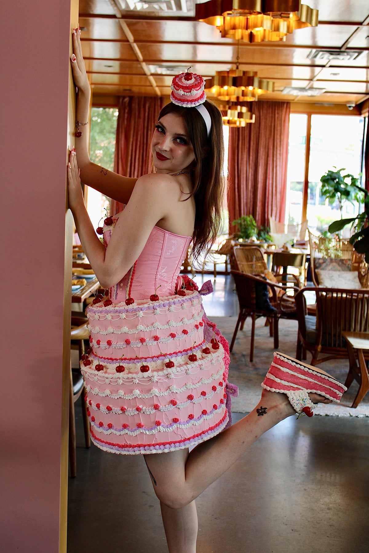 Fake Cake Tiered Skirt and Corset