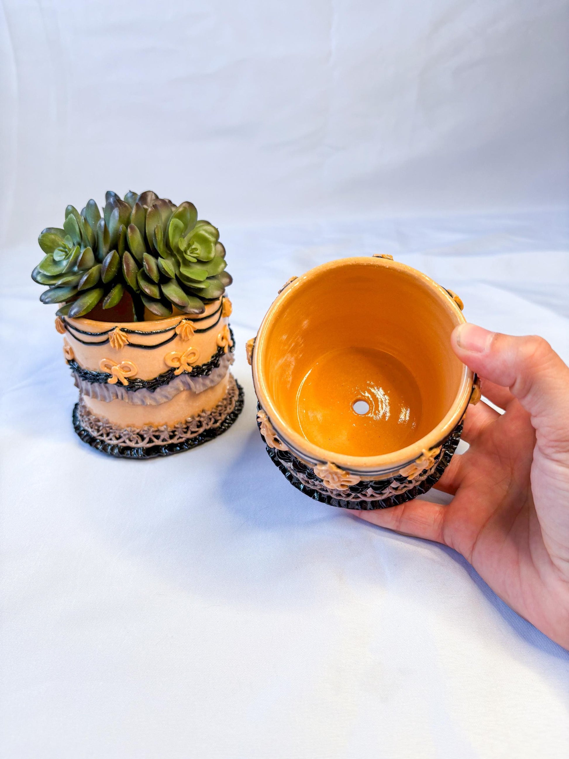 Halloween Ceramic Cake Planter