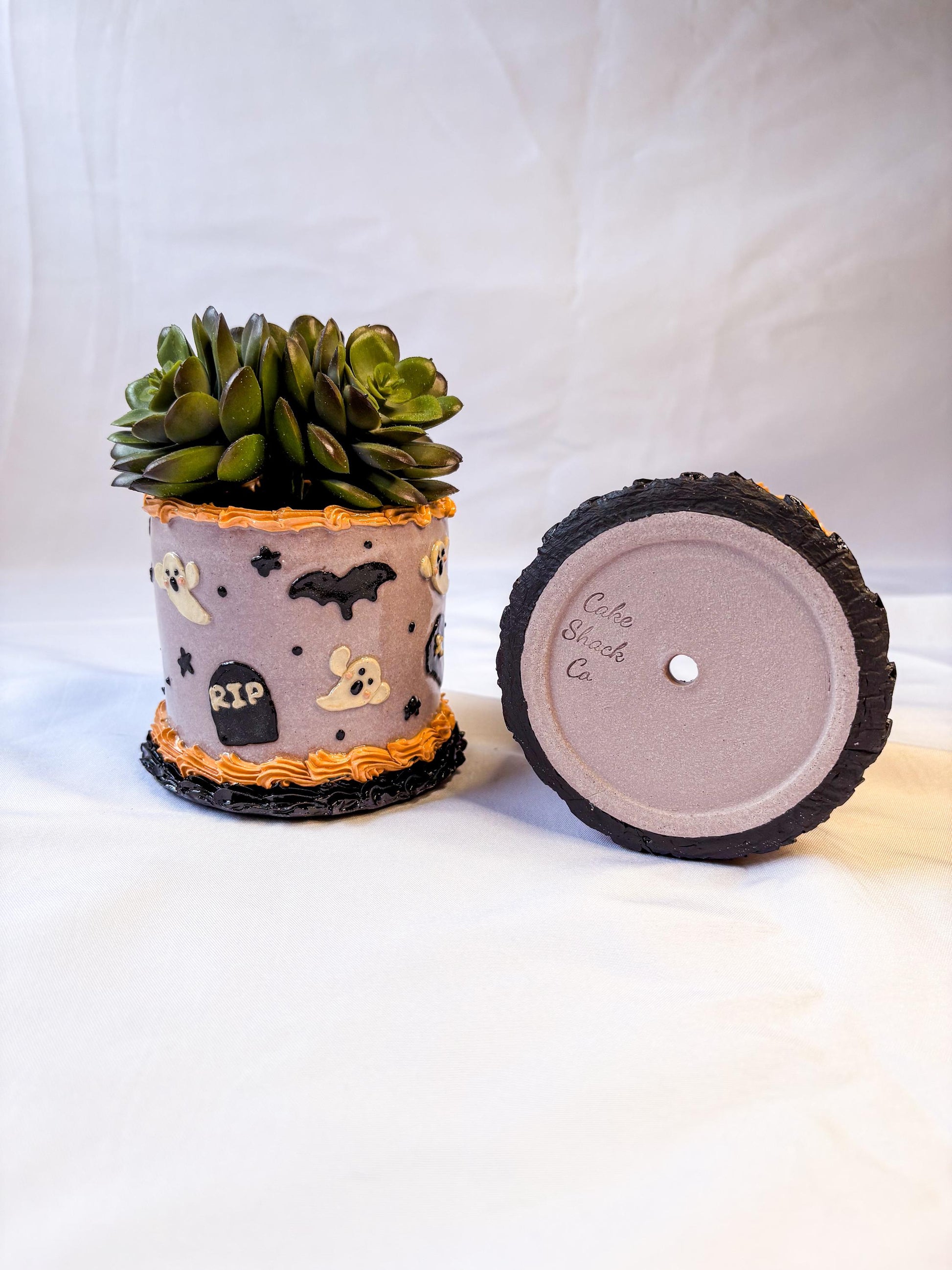 Halloween Ceramic Cake Planter
