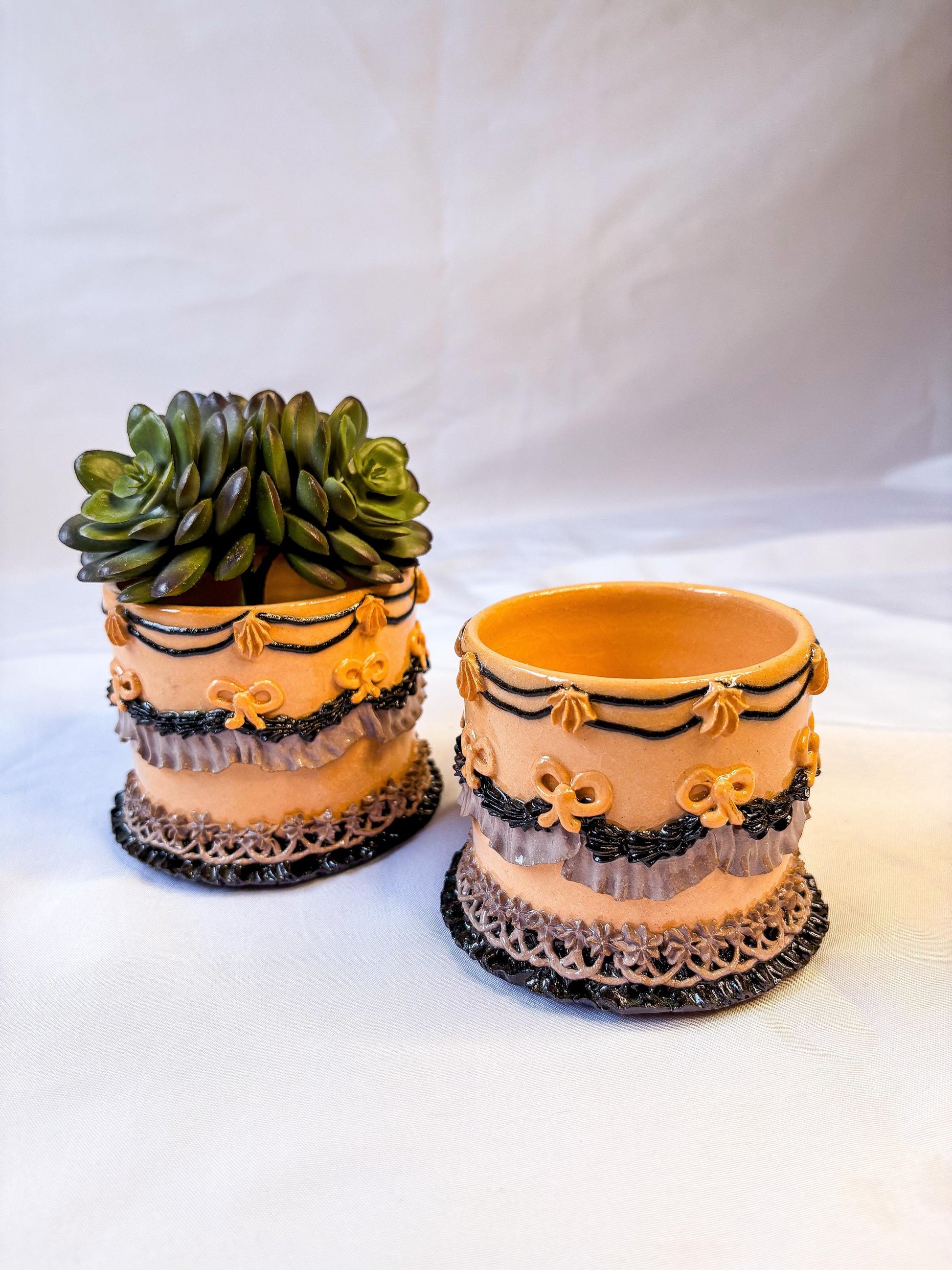 Halloween Ceramic Cake Planter
