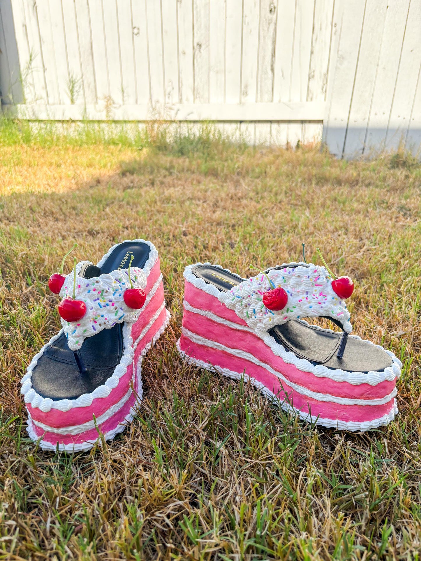 Fake Pink Cake Wedges