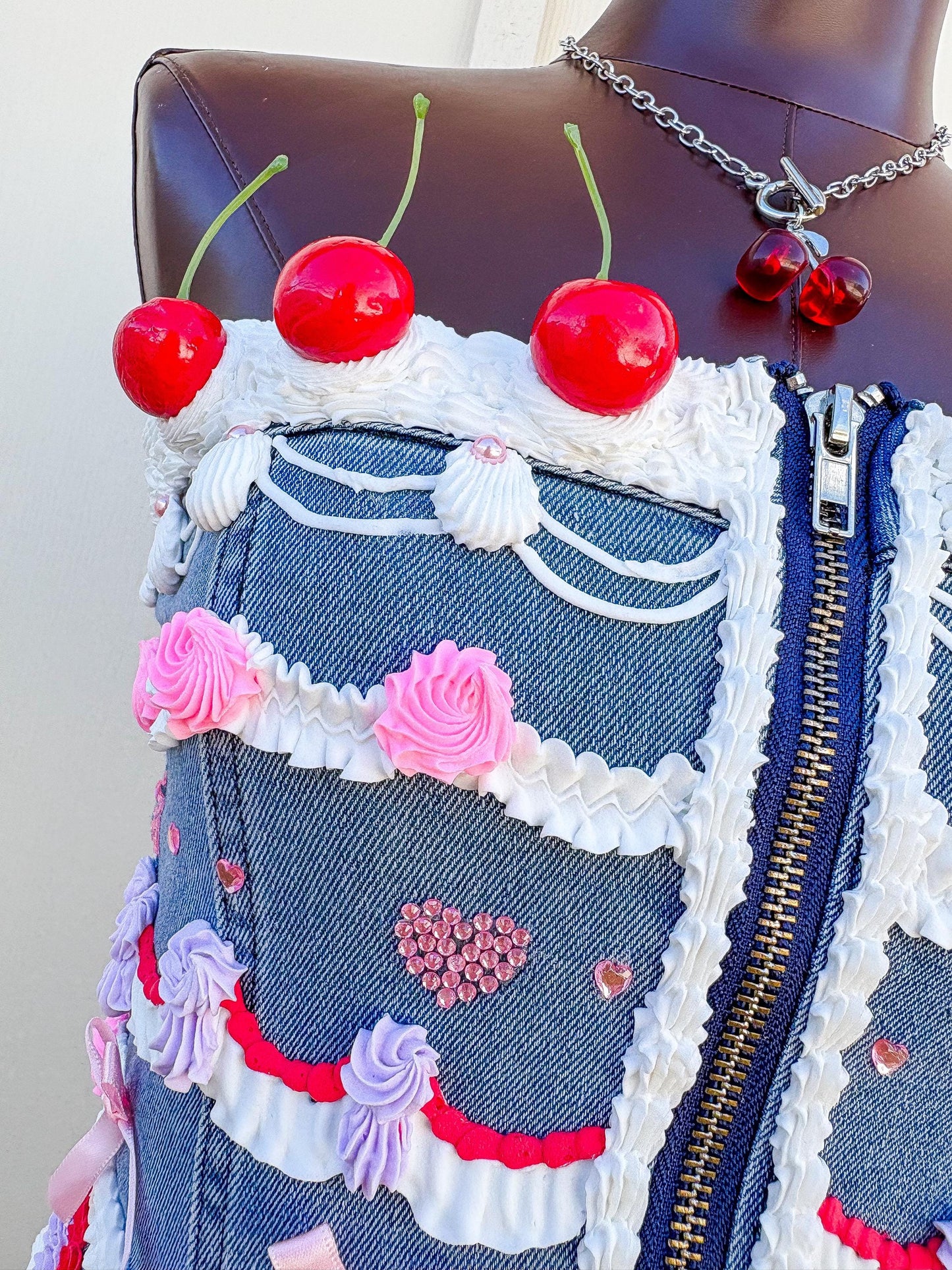 Strapless Jean Cake Dress