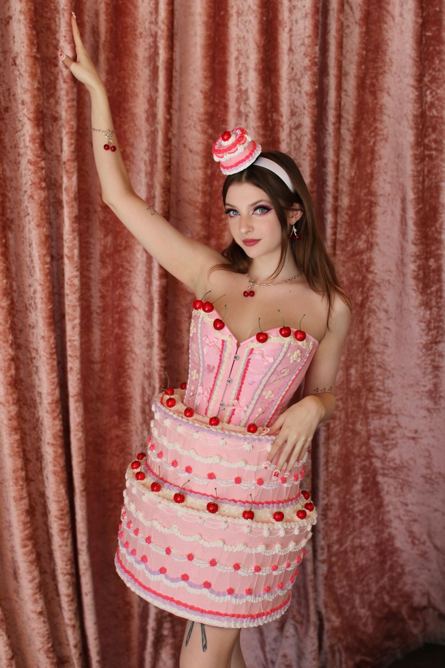 Fake Cake Tiered Skirt and Corset