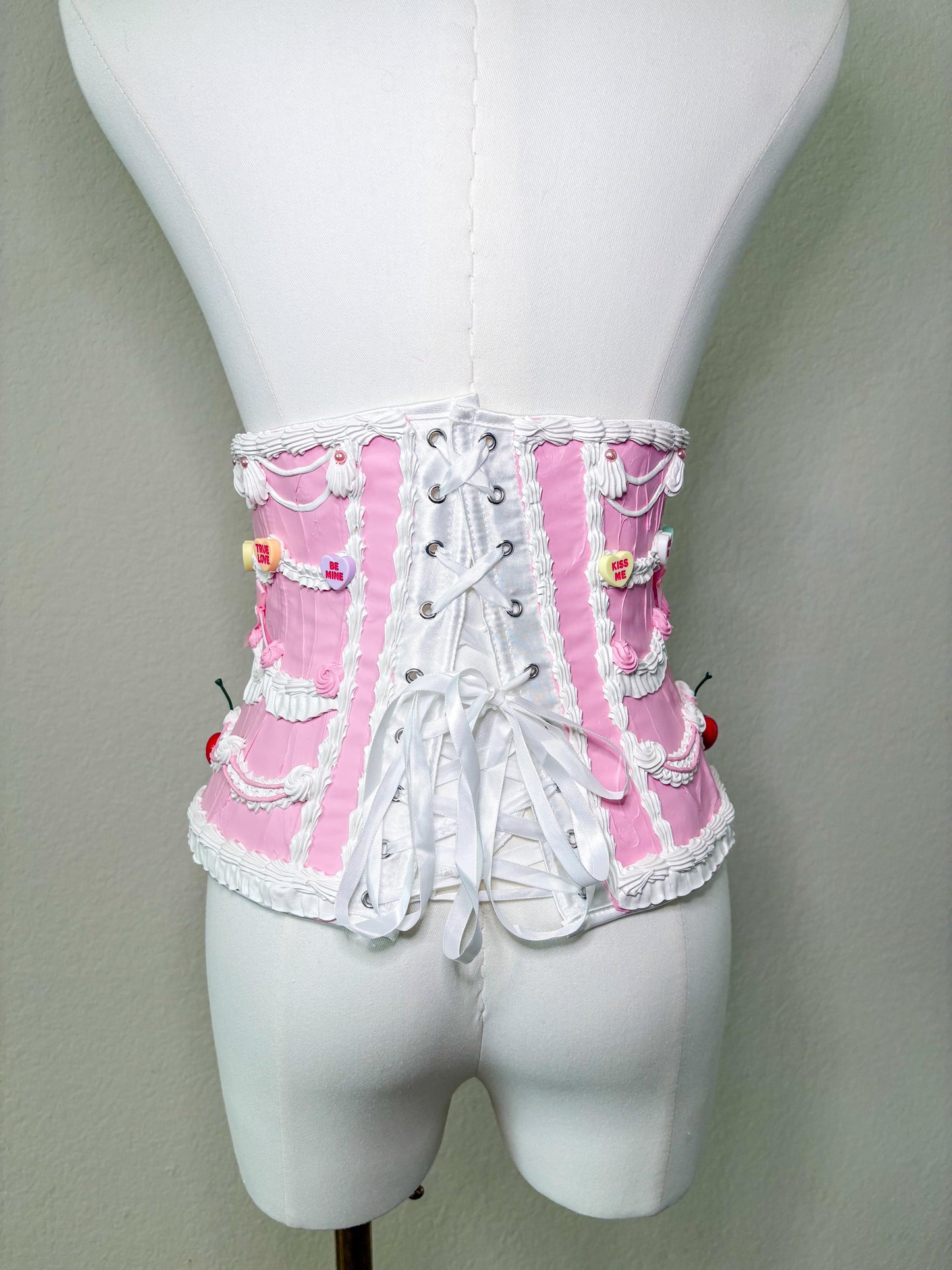 Customizable Cake Waist Corset | Dessert-Inspired Waist Corset | Wearable Cake Art | Candy Land & Cherry Cake Couture
