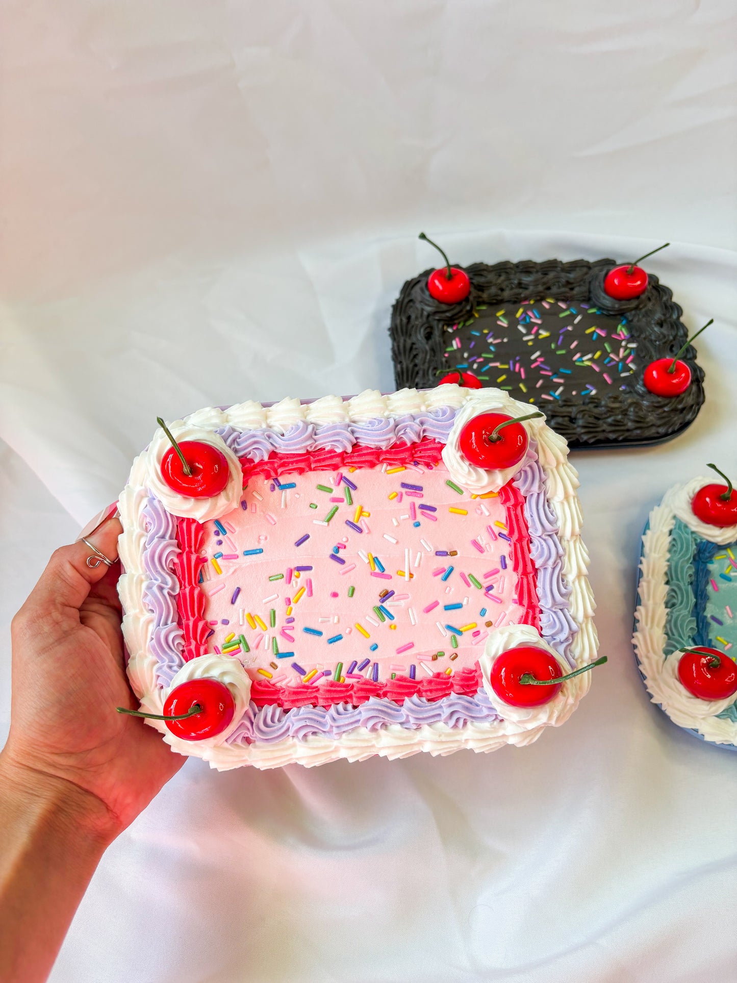 Fake Cake Rolling Tray with a Magnetic Lid
