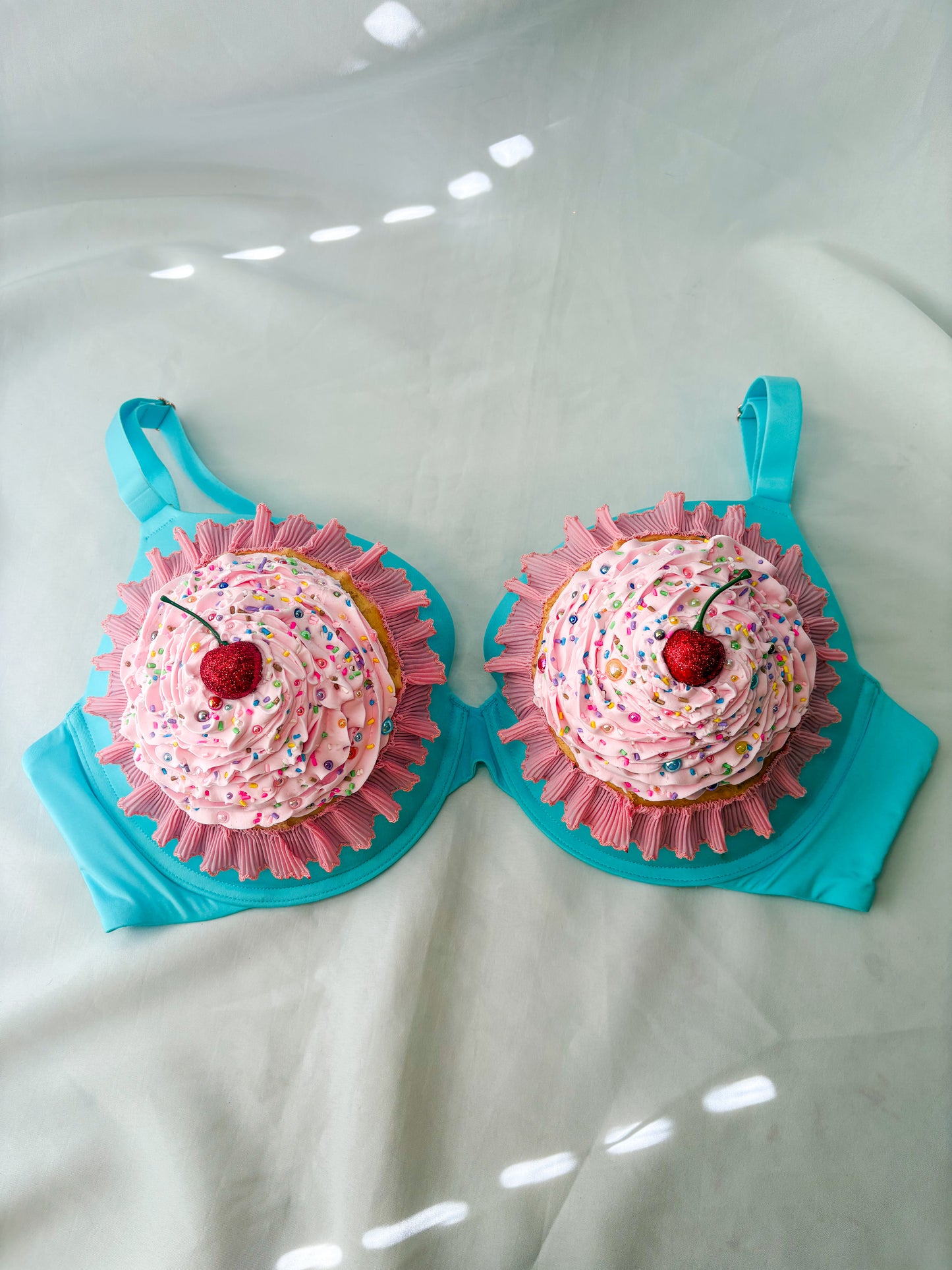 Customizable Dessert Bras - Cake Bra, Blueberry Pie Bra, Cherry Pie Bra, Ice Cream Cone Bra, Cupcake Bra